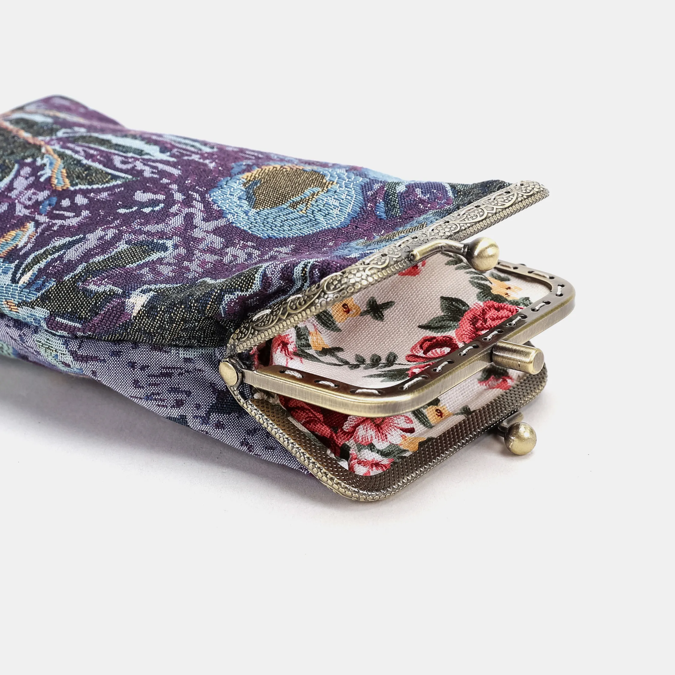 Abstract Blue Carpet Eyeglasses Case - Image 2