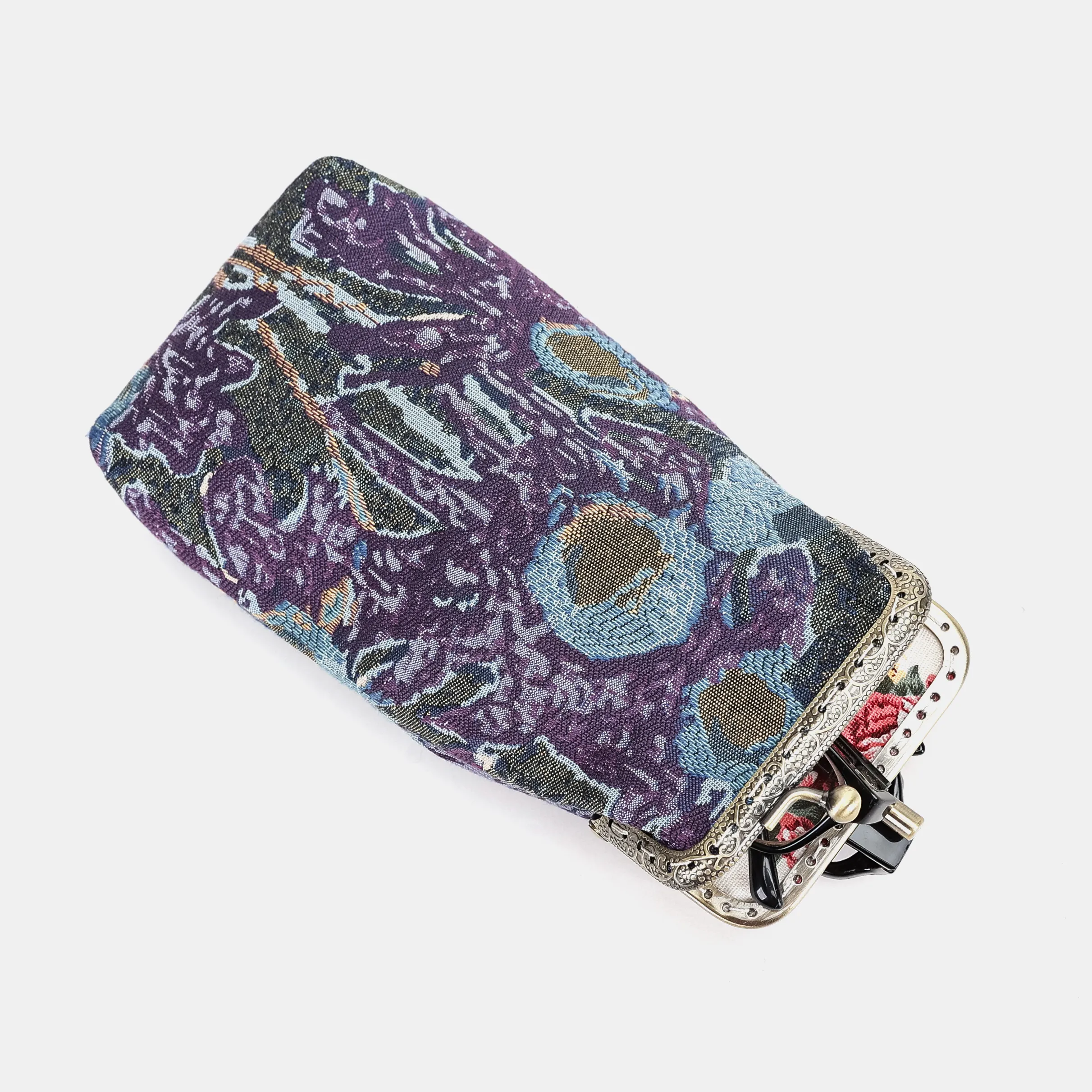 Abstract Blue Carpet Eyeglasses Case - Image 4