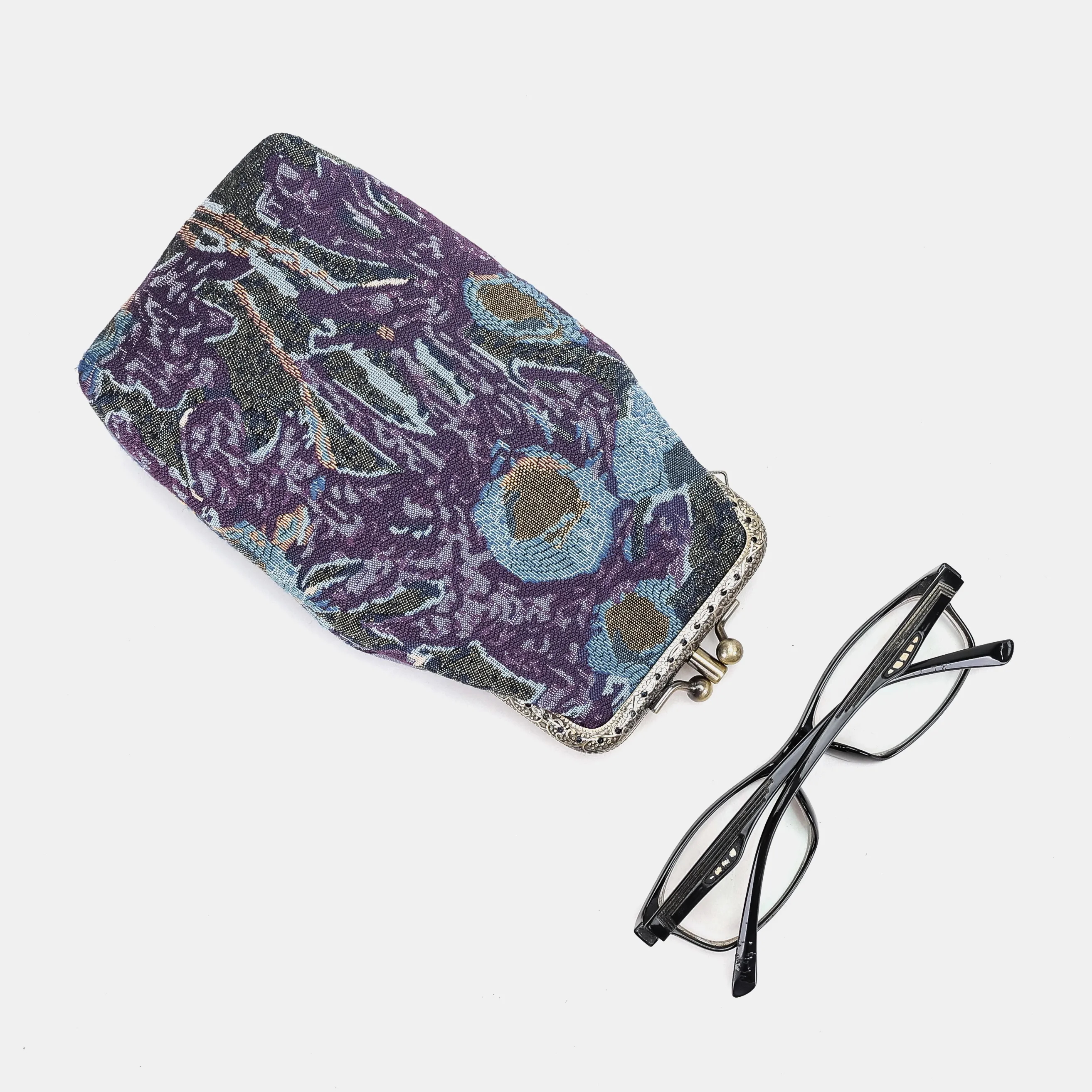 Abstract Blue Carpet Eyeglasses Case - Image 5