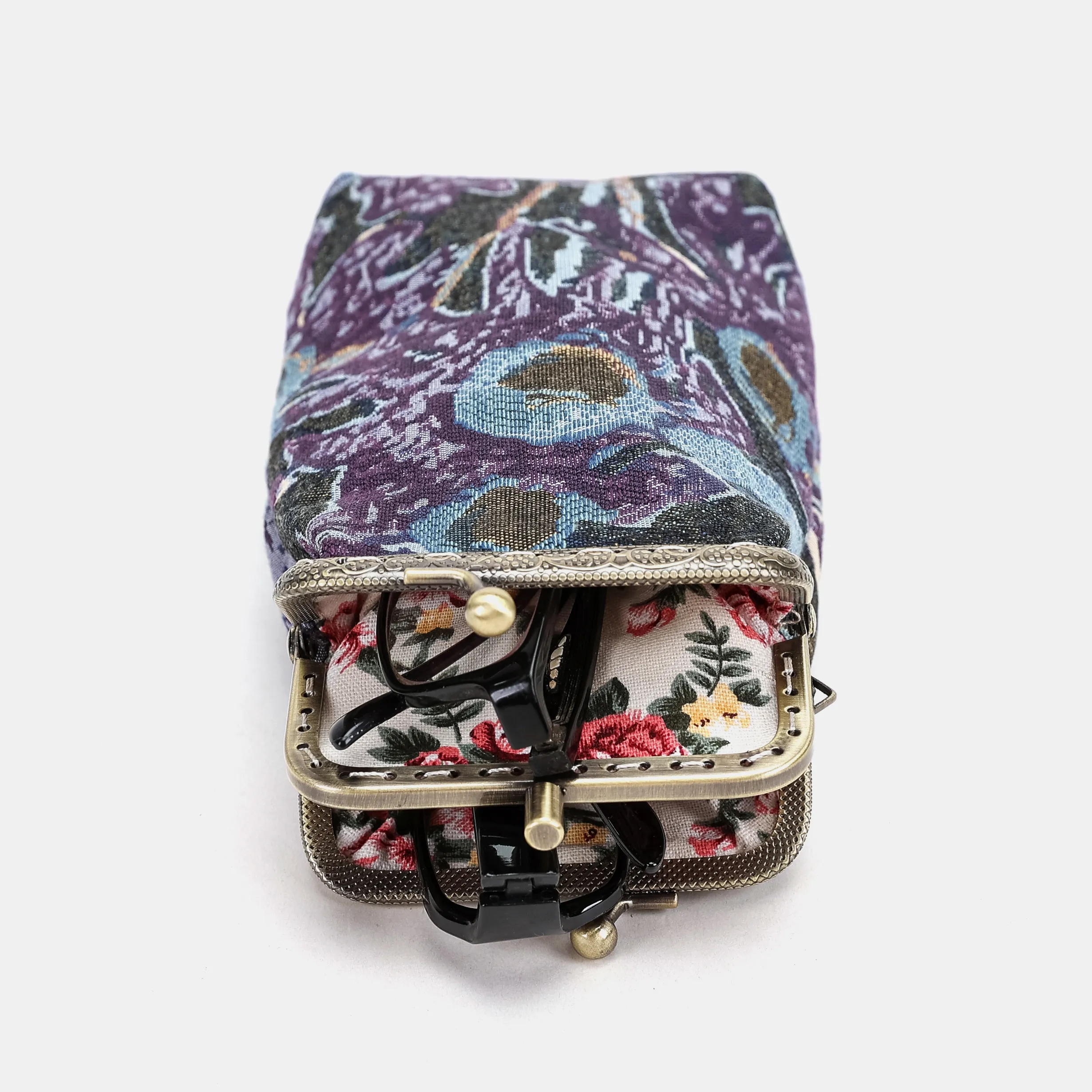 Abstract Blue Carpet Eyeglasses Case - Image 6