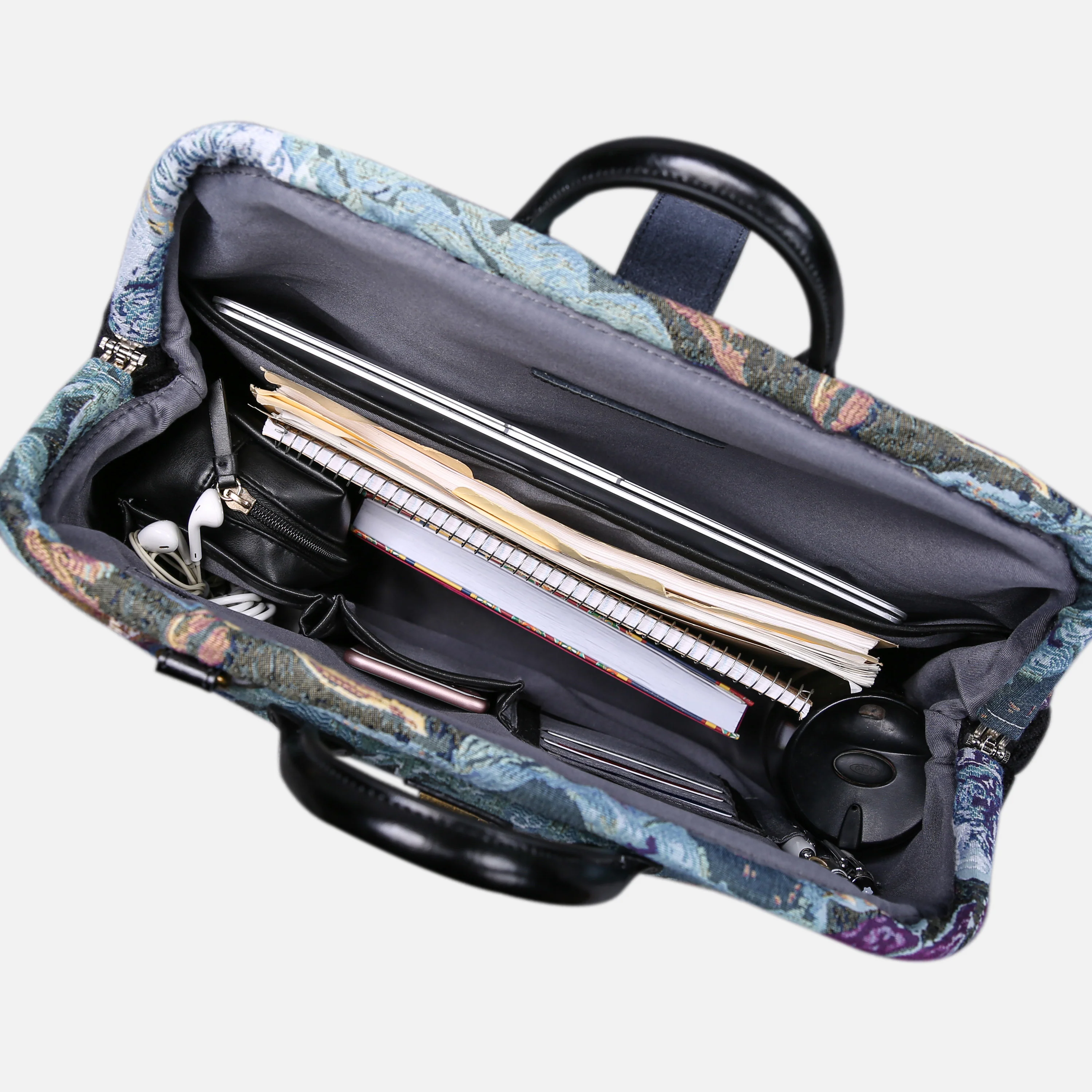 Abstract Blue Laptop Work Bag - Image 4