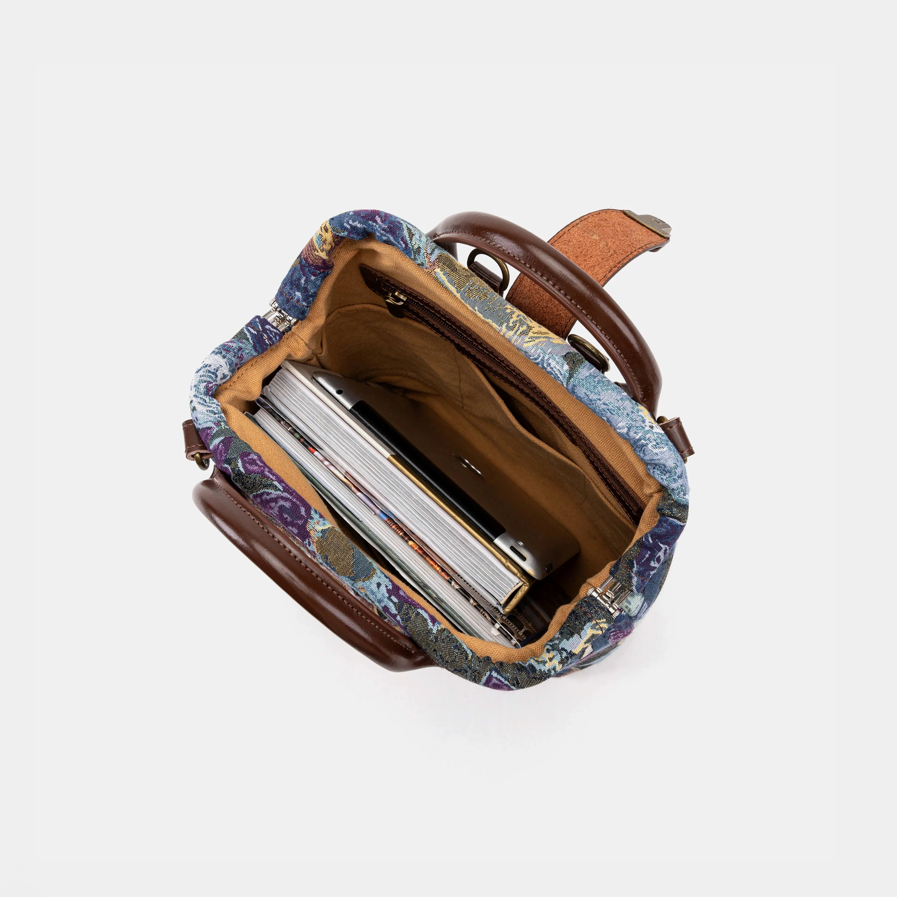Abstract Blue  Everyday Backpack - Image 9