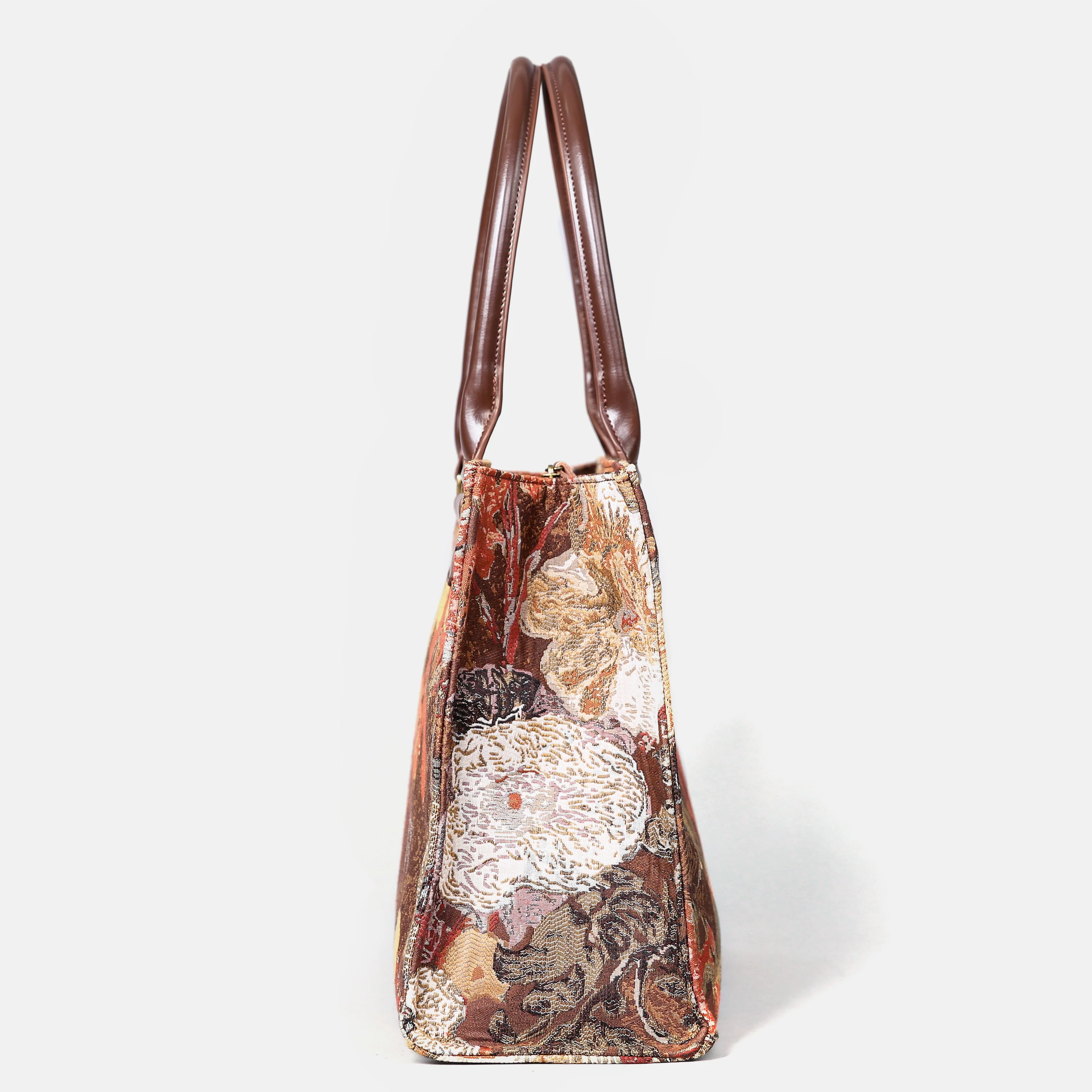 Abstract Brown Laptop Work Tote - Image 3