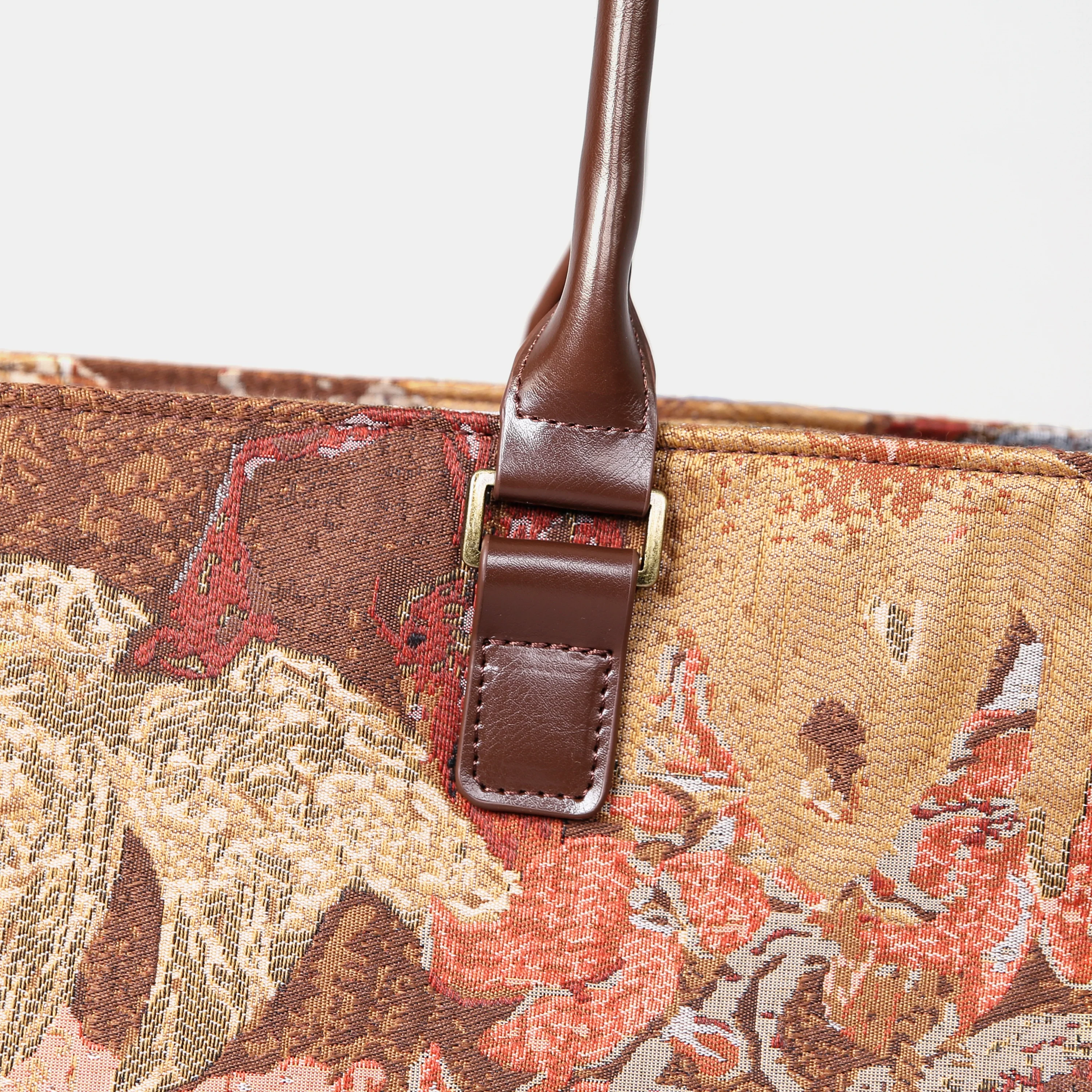 Abstract Brown Laptop Work Tote - Image 6