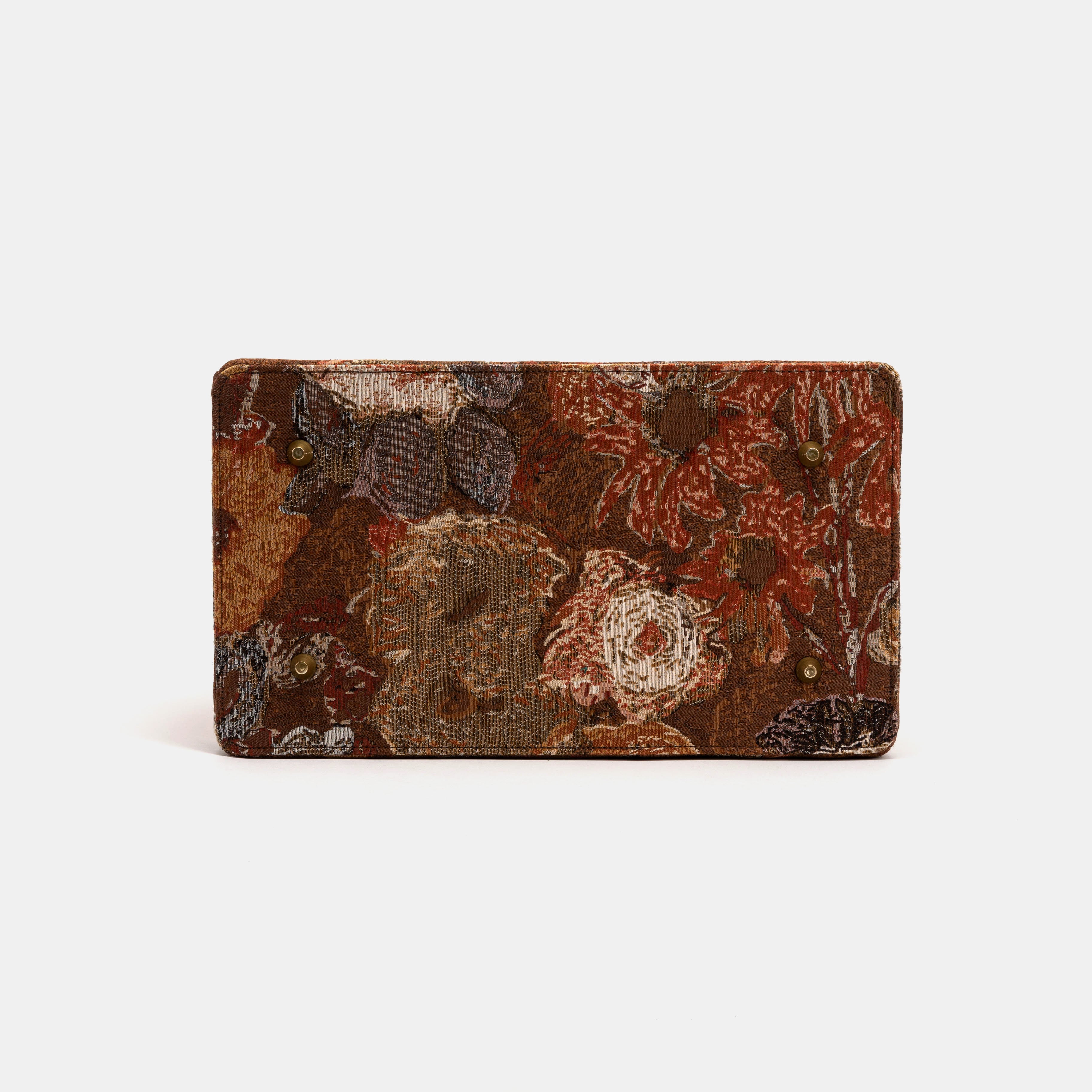 Abstract Brown Genevieve Carpet Gladstone Bag - Image 11