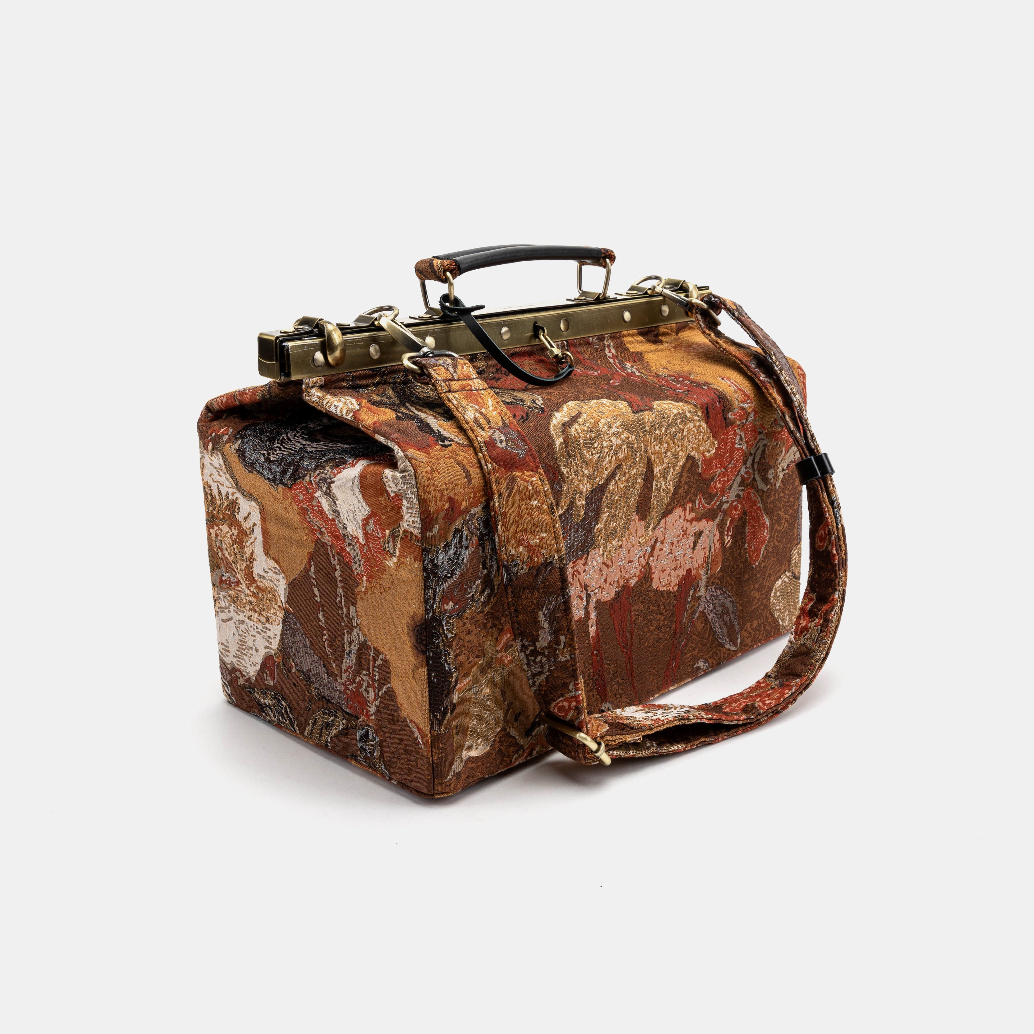 Abstract Brown Genevieve Carpet Gladstone Bag - Image 9