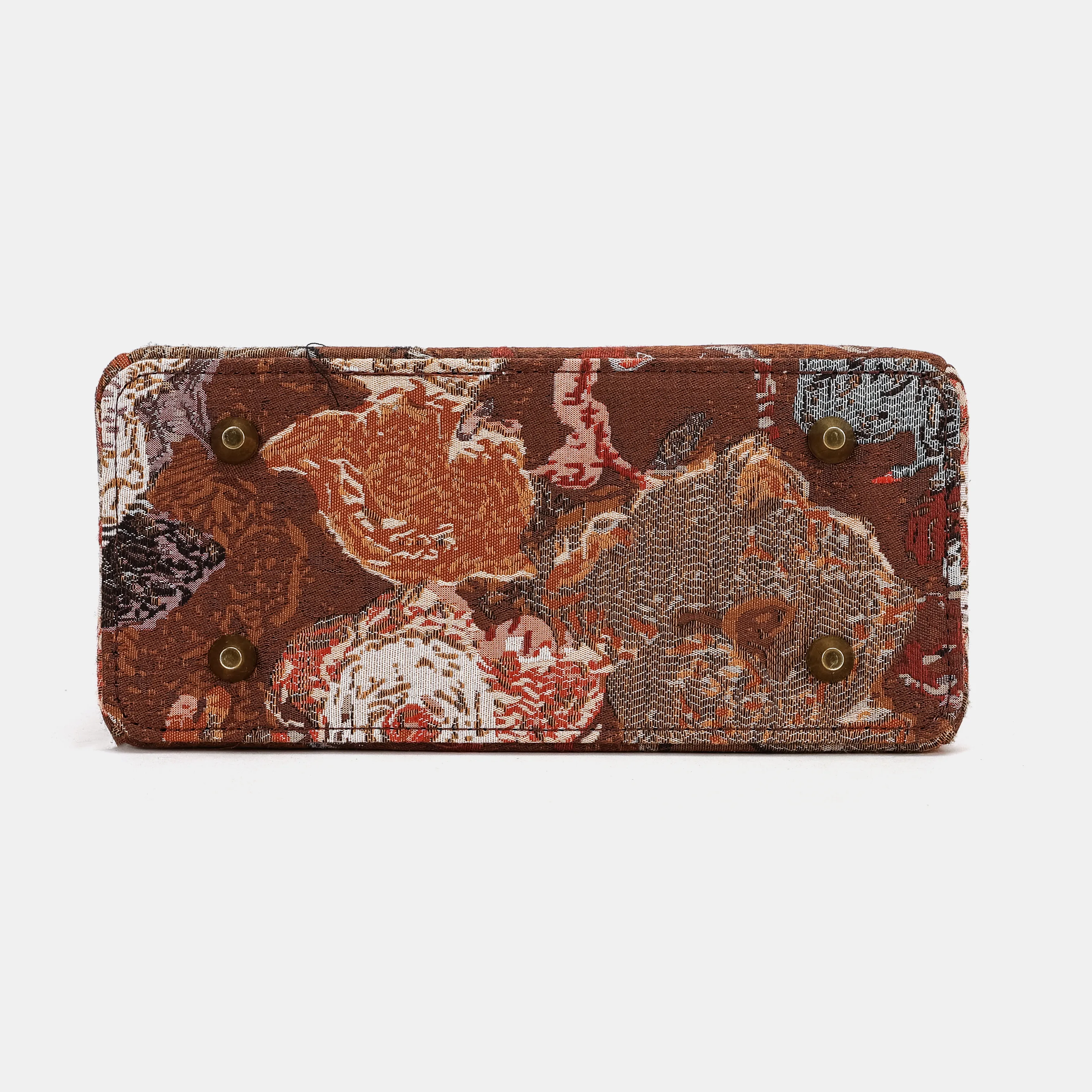 Abstract Brown Helena Carpet Backpack Gladstone Bag - Image 10