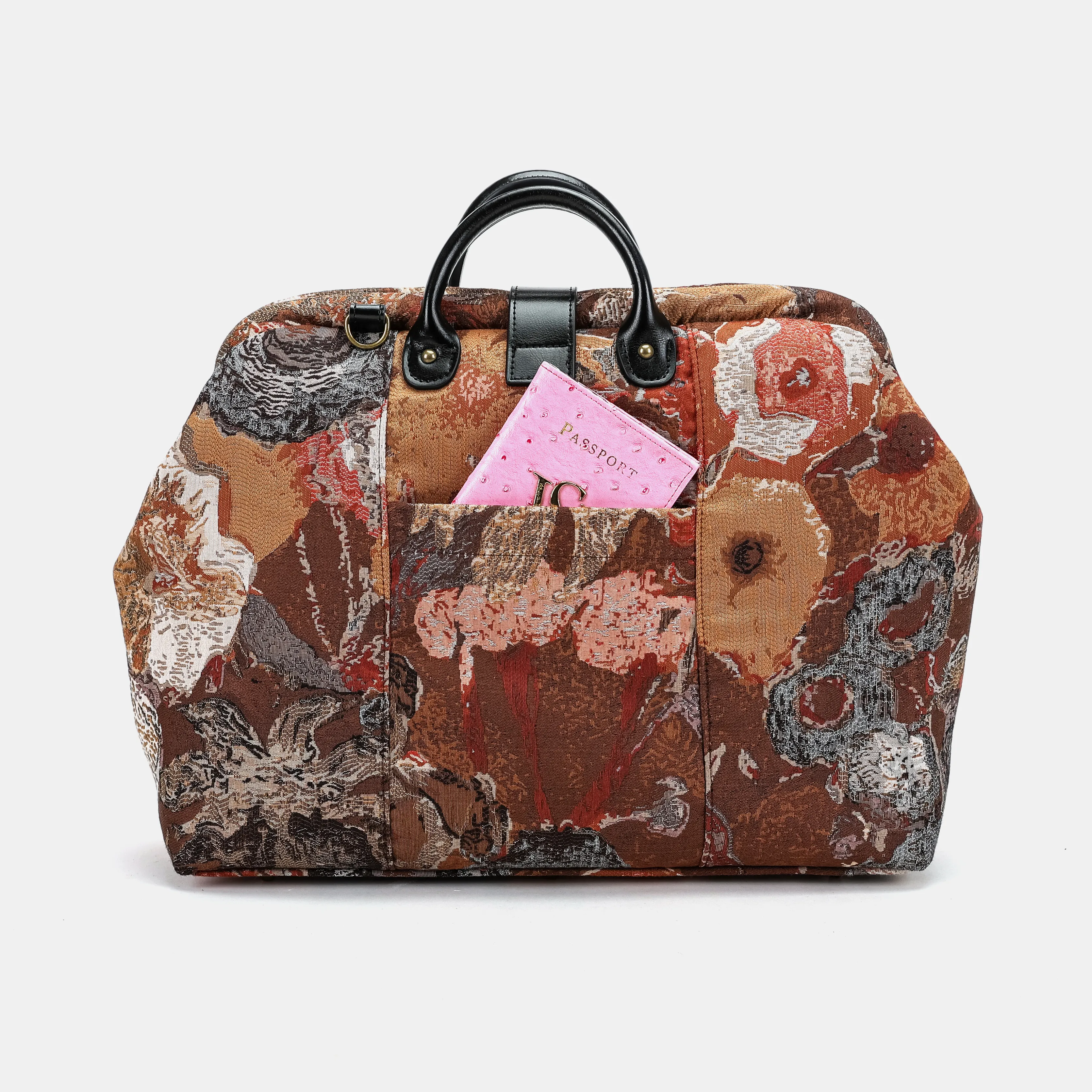 Abstract Brown Laptop Work Bag - Image 4