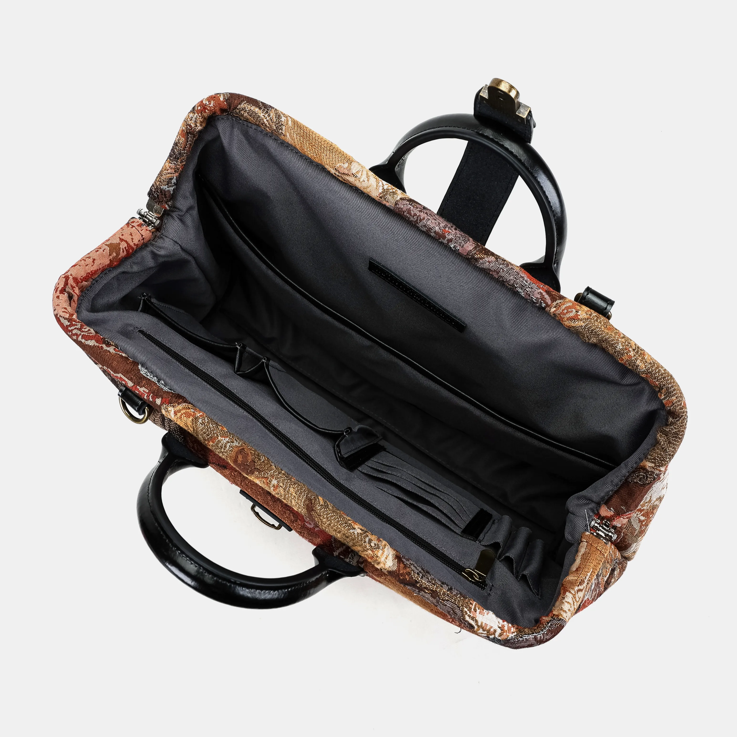 Abstract Brown Laptop Work Bag - Image 5