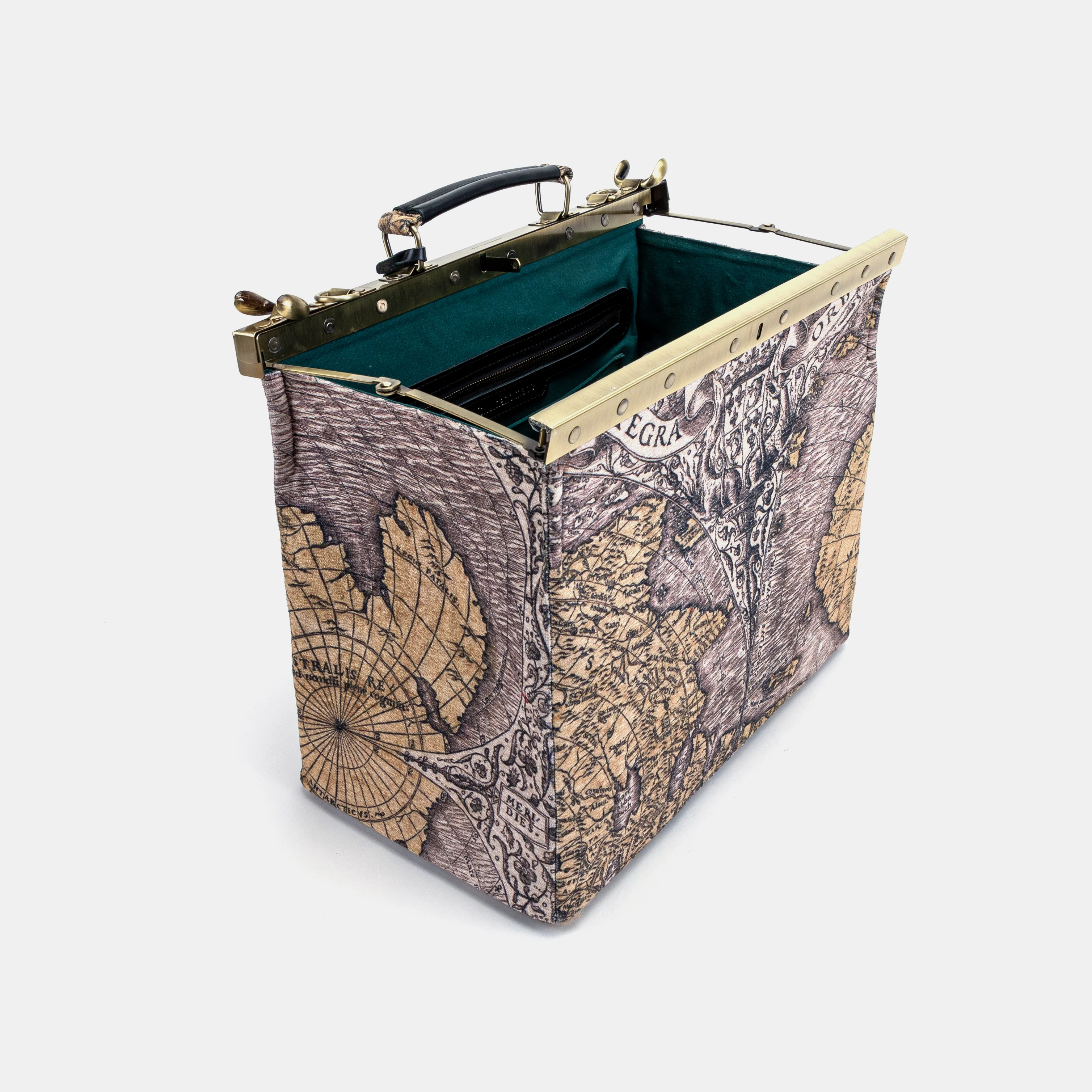 Ancient World Map Celine Carpet Gladstone Bag - Image 10