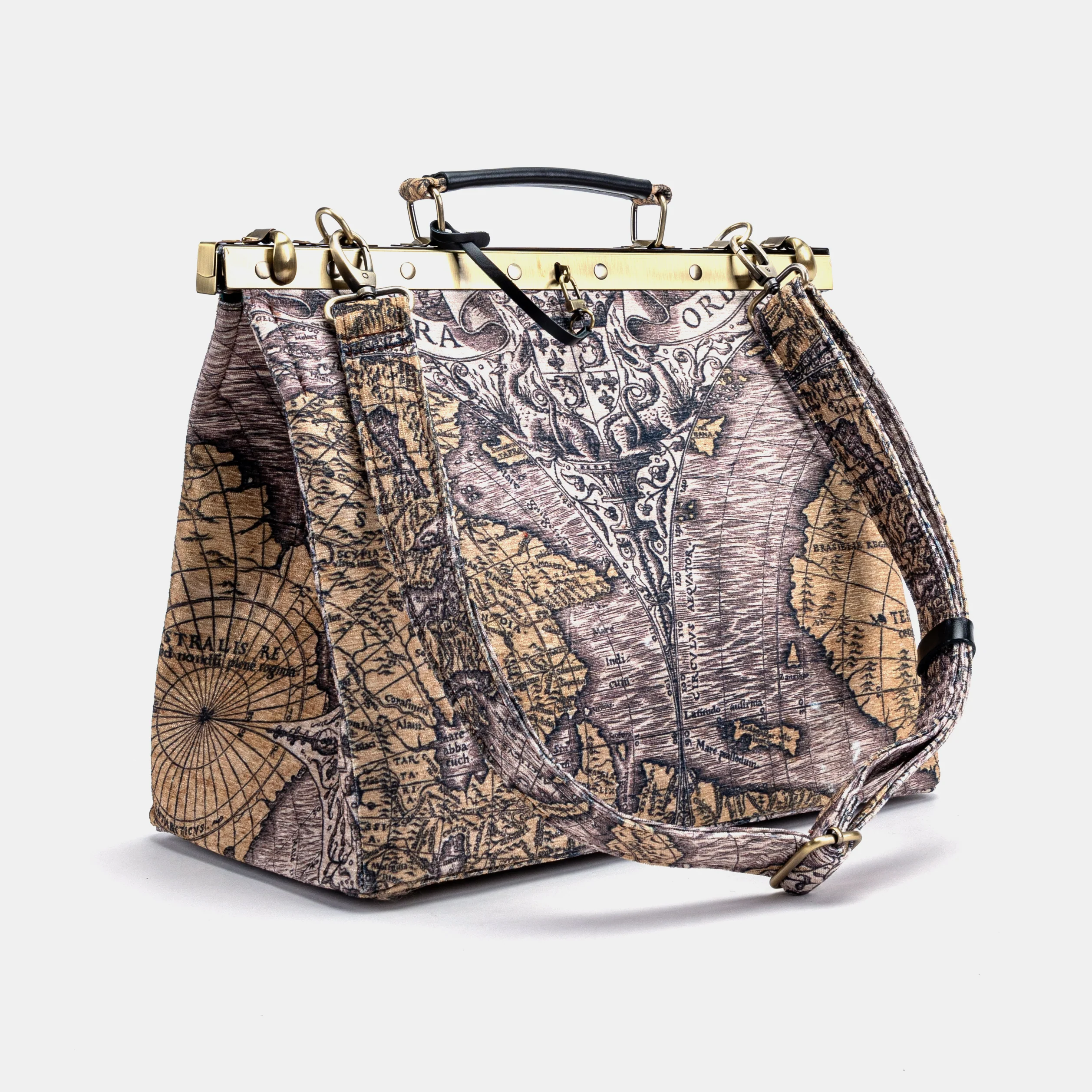 Ancient World Map Celine Carpet Gladstone Bag - Image 9