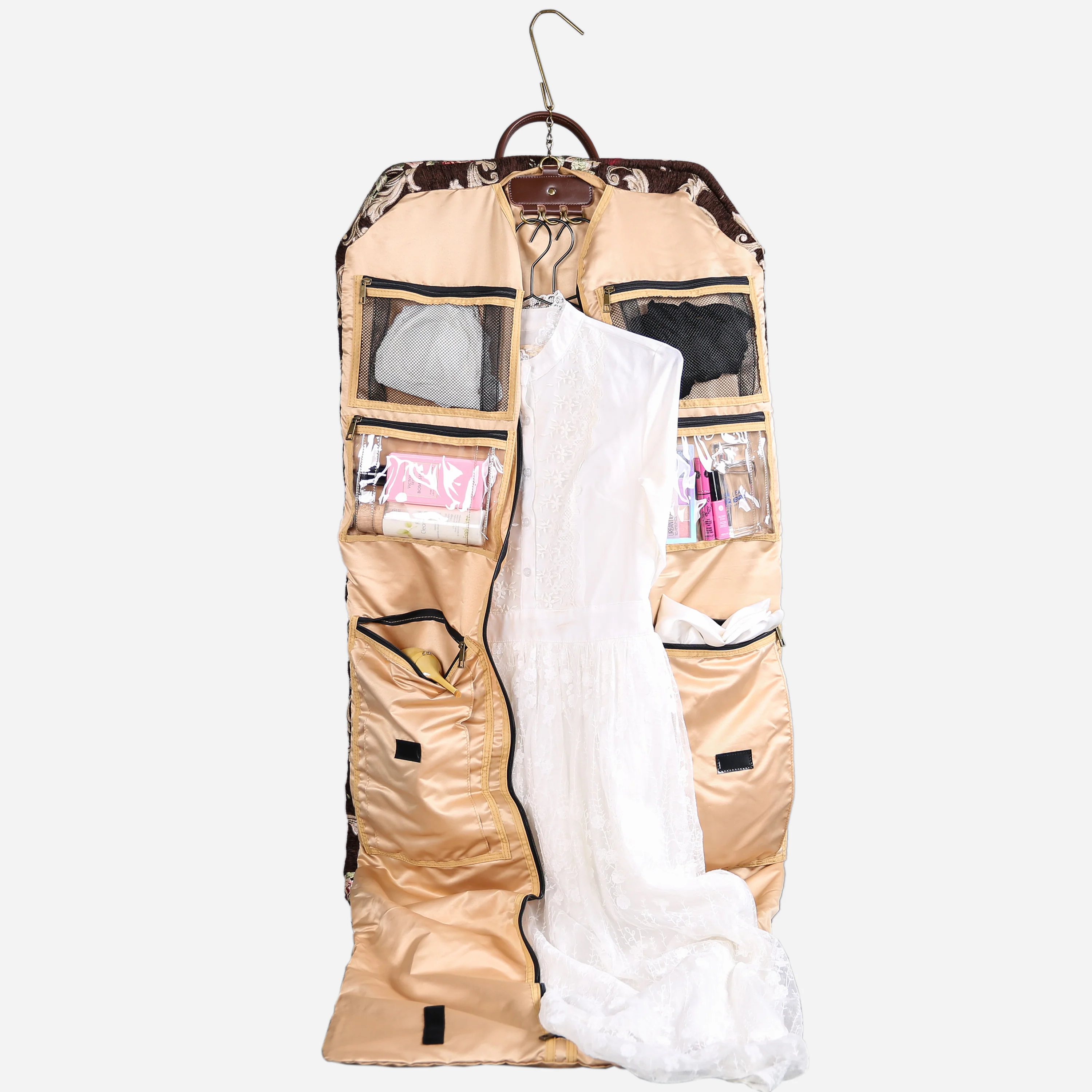 Baroque Garden Brown Carpet Garment Bag - Image 3