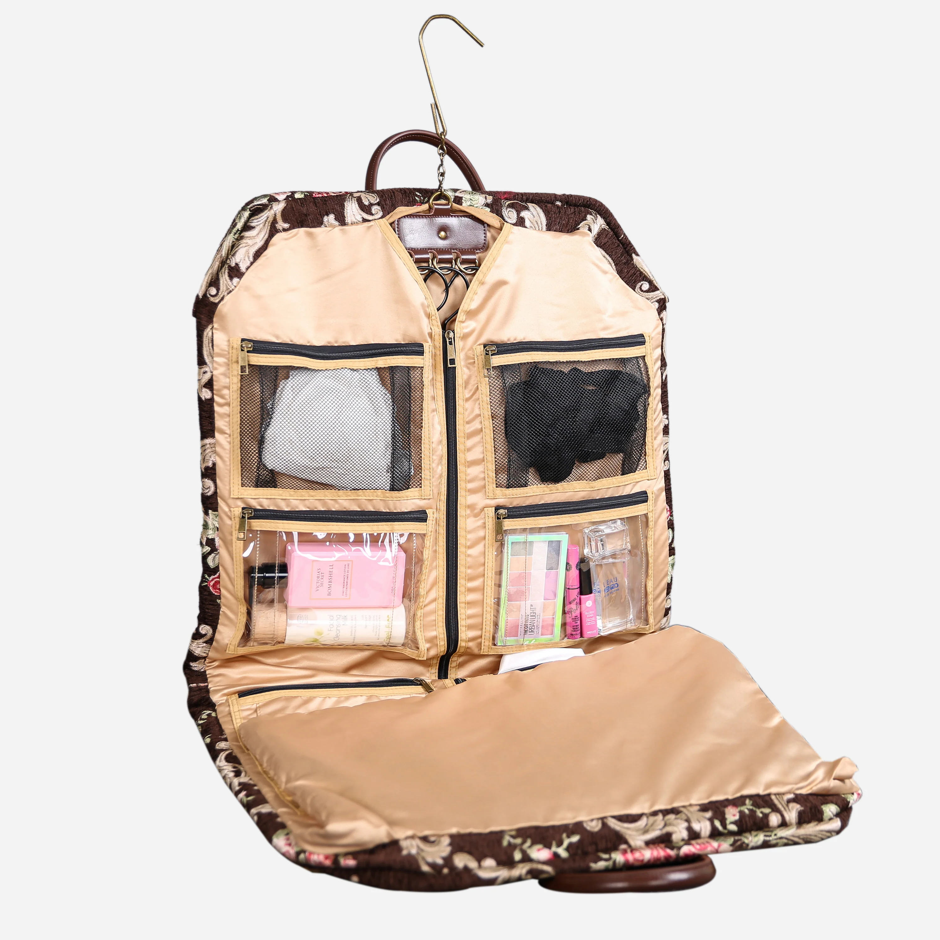 Baroque Garden Brown Carpet Garment Bag - Image 4