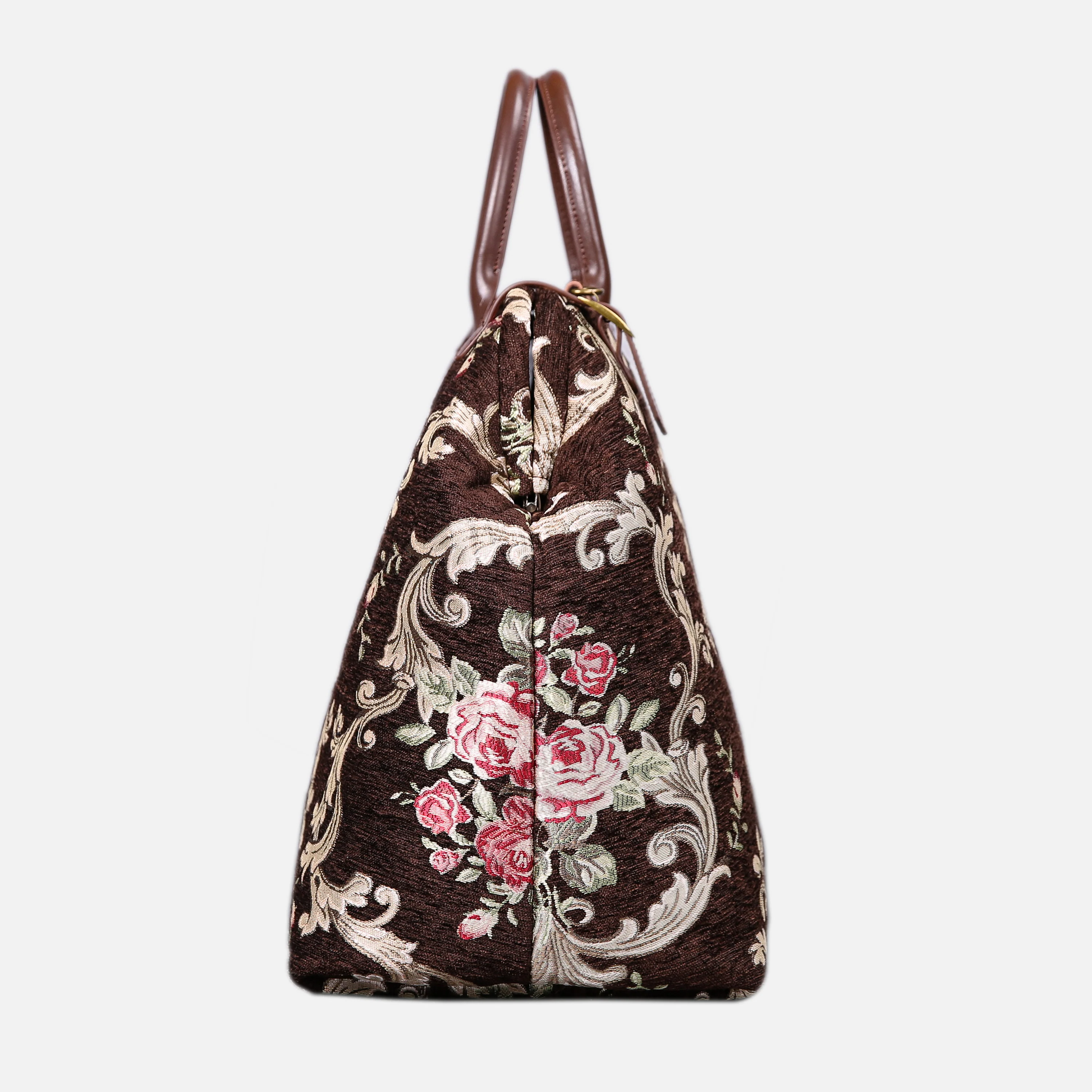 Baroque Garden Brown Large Carpetbag - Image 3