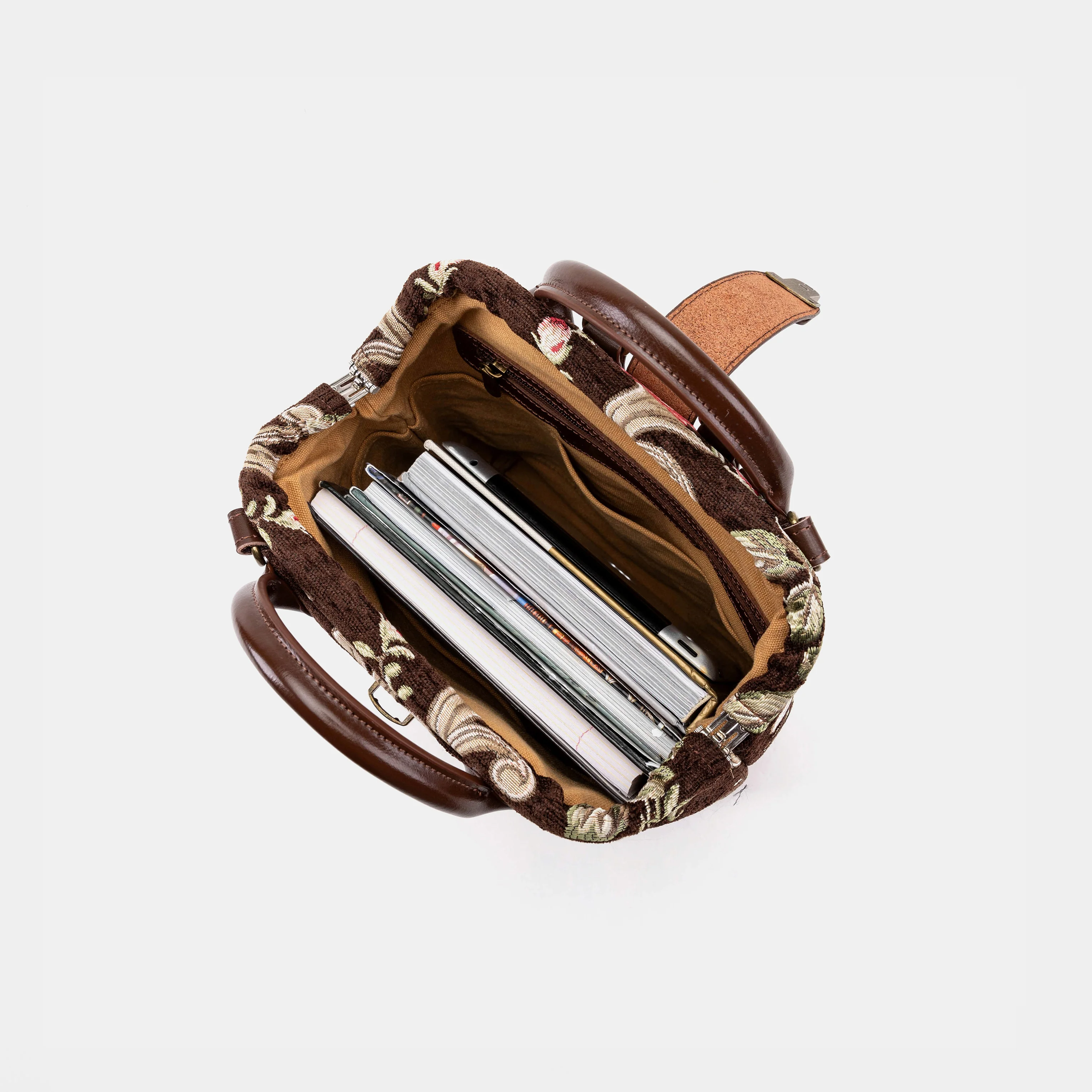 Baroque Garden Brown Everyday Backpack - Image 9