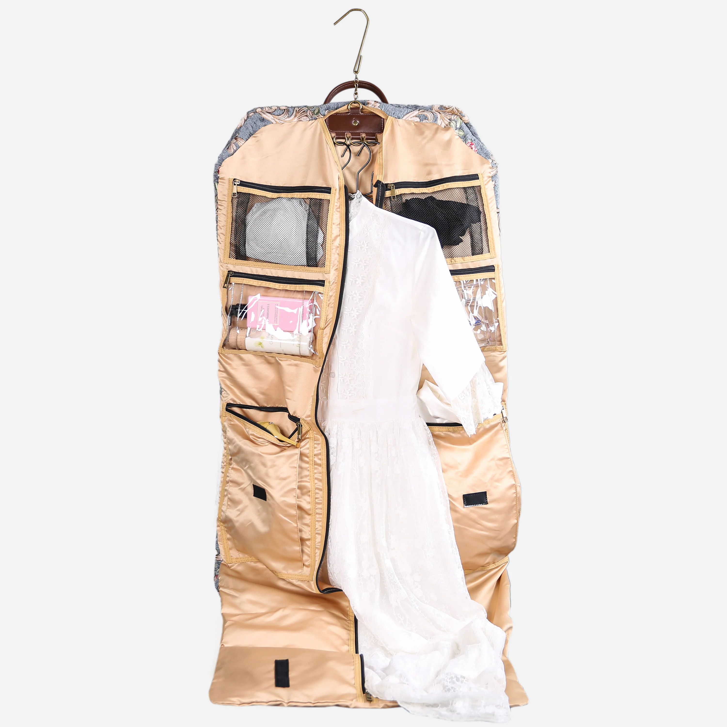 Baroque Garden Grey Carpet Garment Bag - Image 3