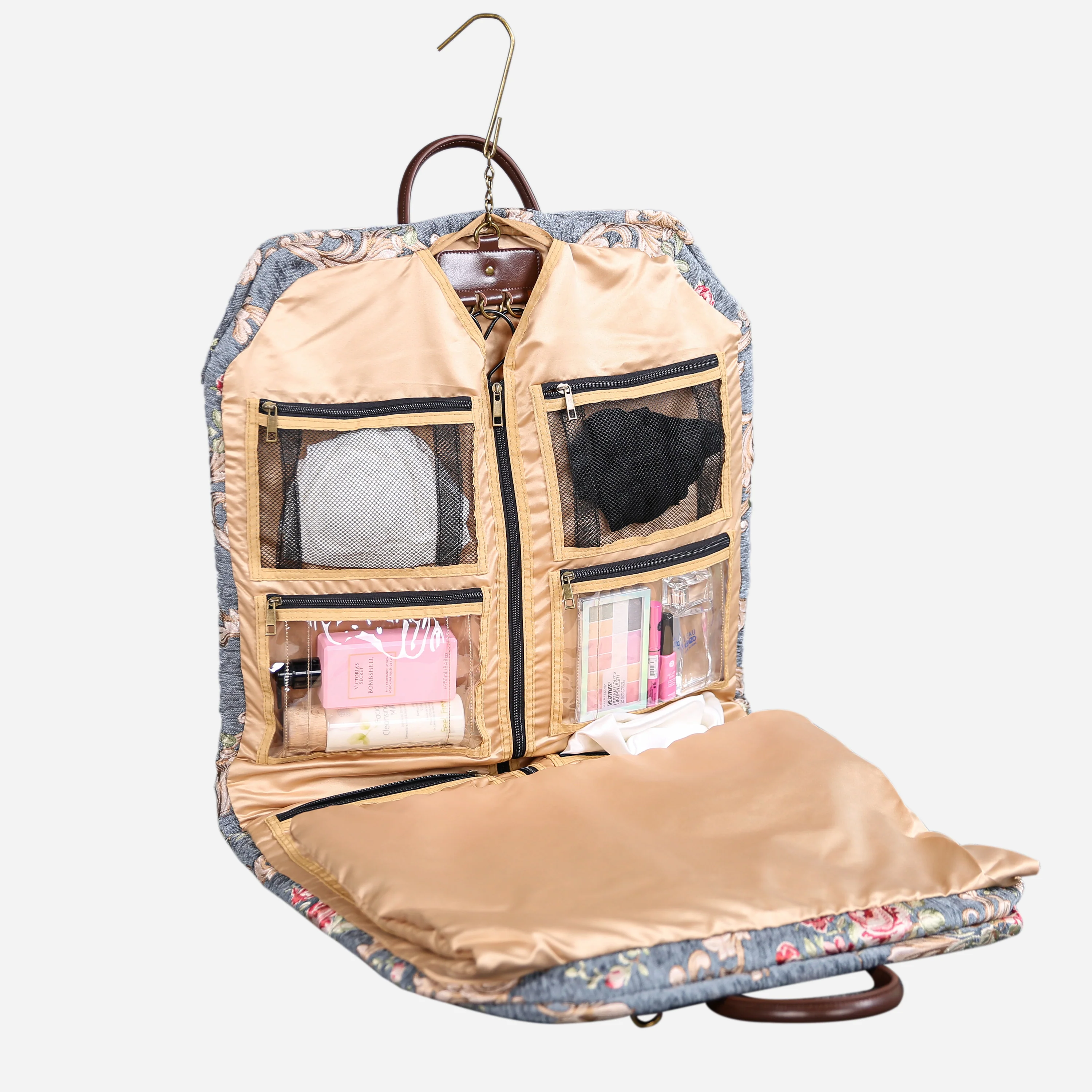 Baroque Garden Grey Carpet Garment Bag - Image 4