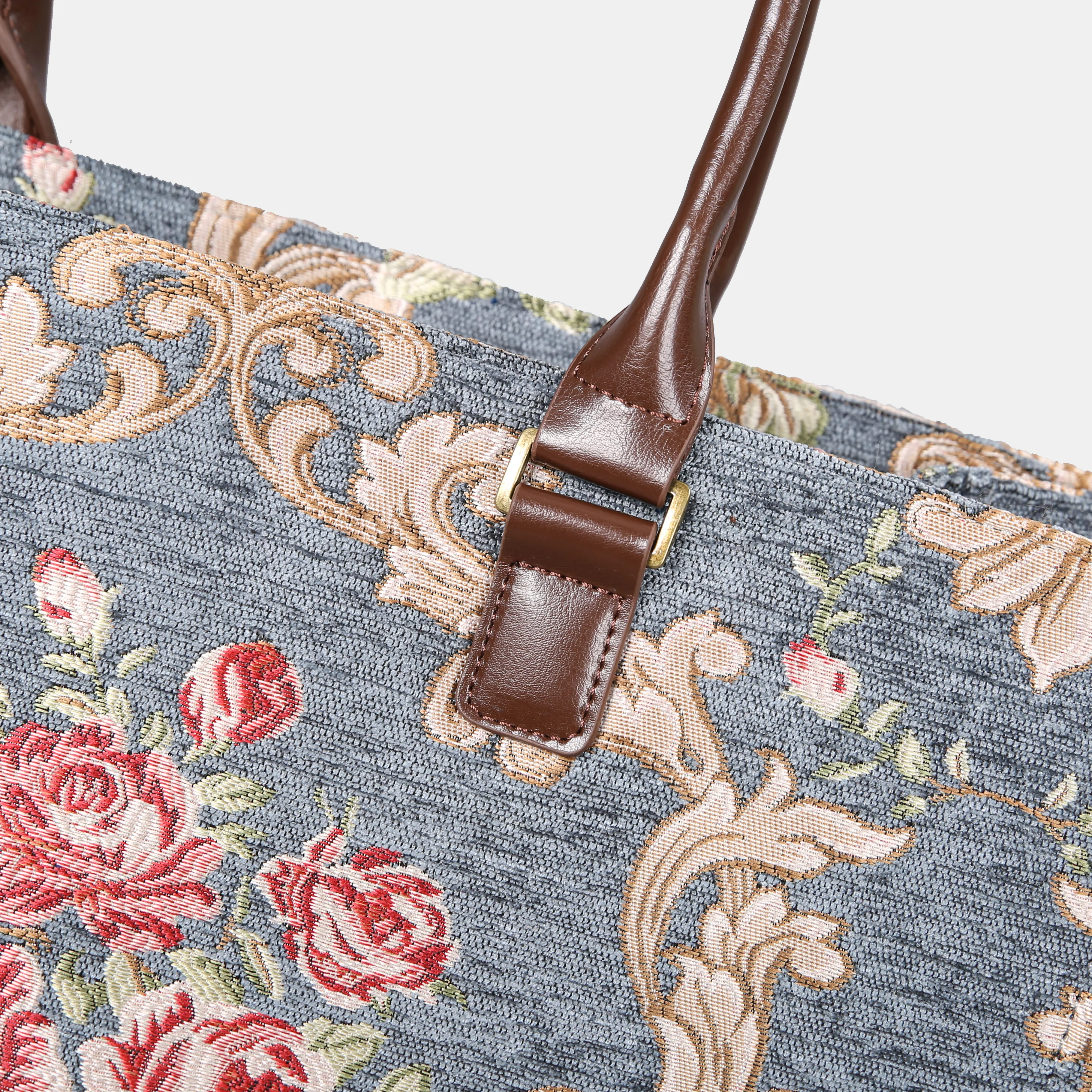 Baroque Garden Grey Laptop Work Tote - Image 5
