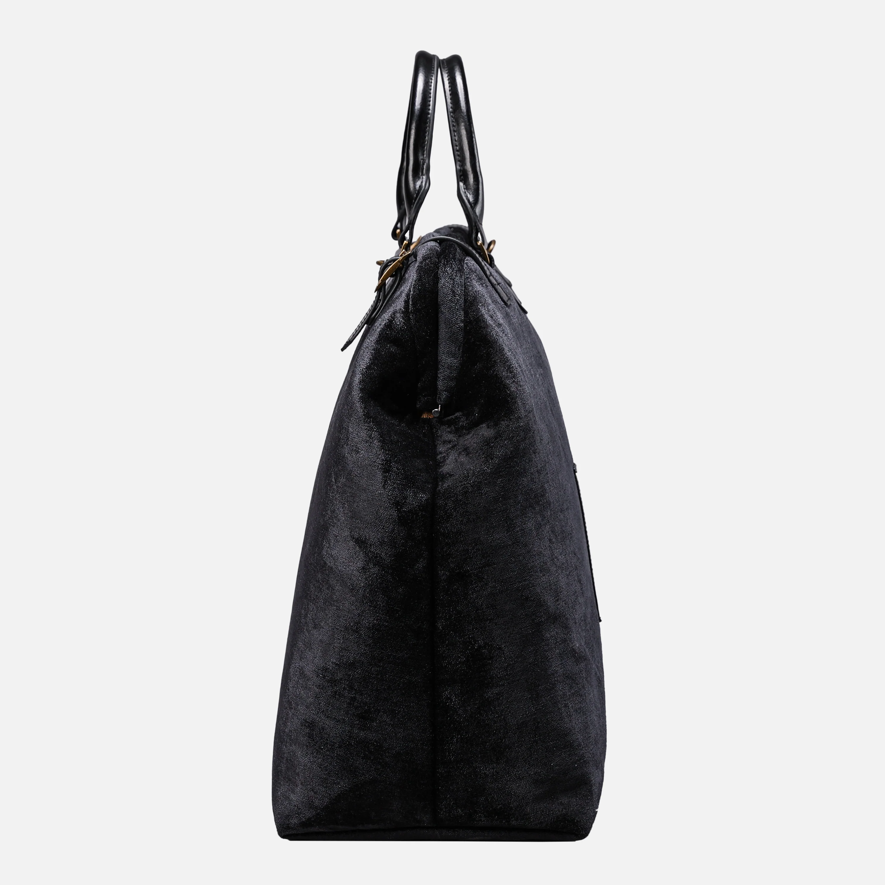 Solid Black Men's Carpetbag - Image 4