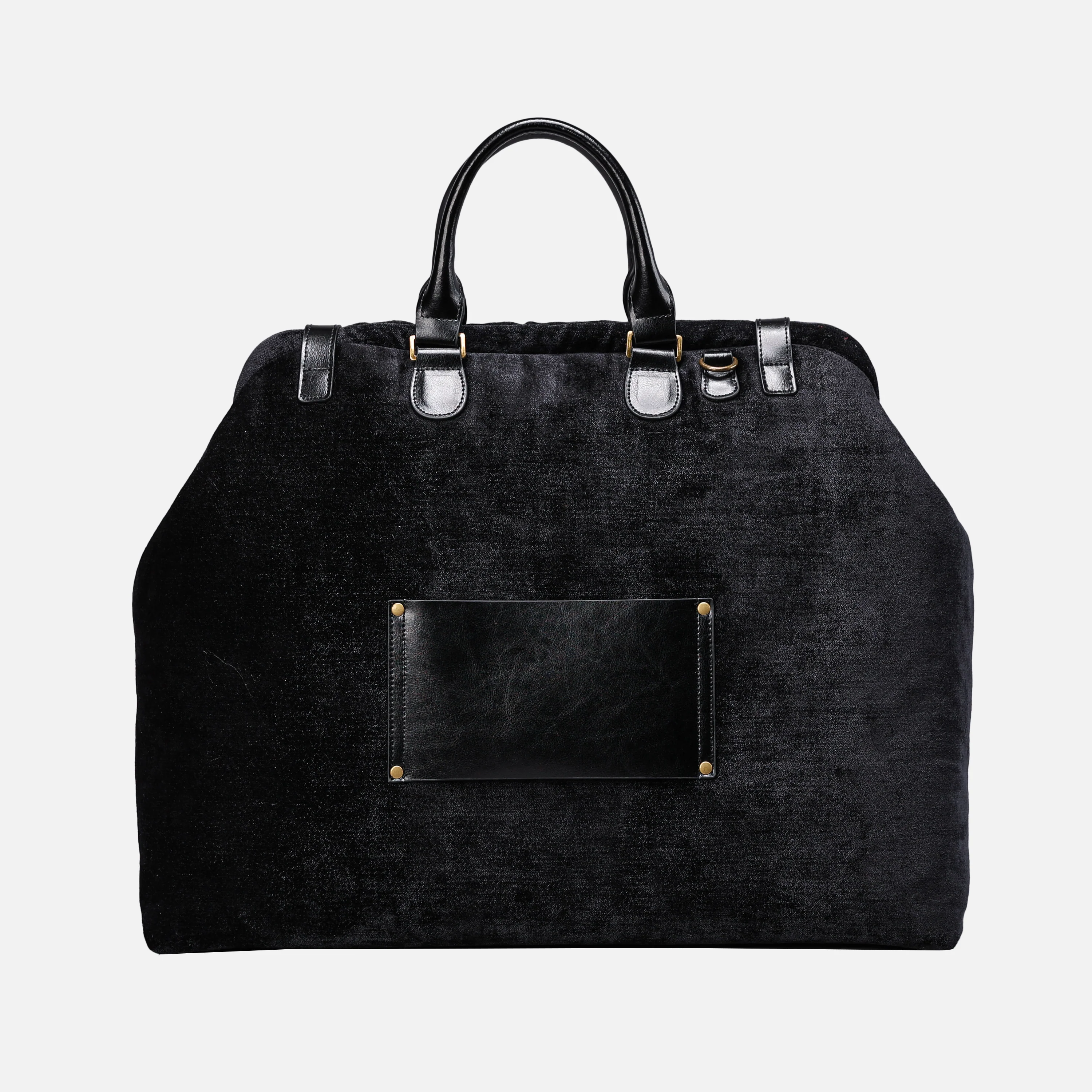 Solid Black Men's Carpetbag - Image 5
