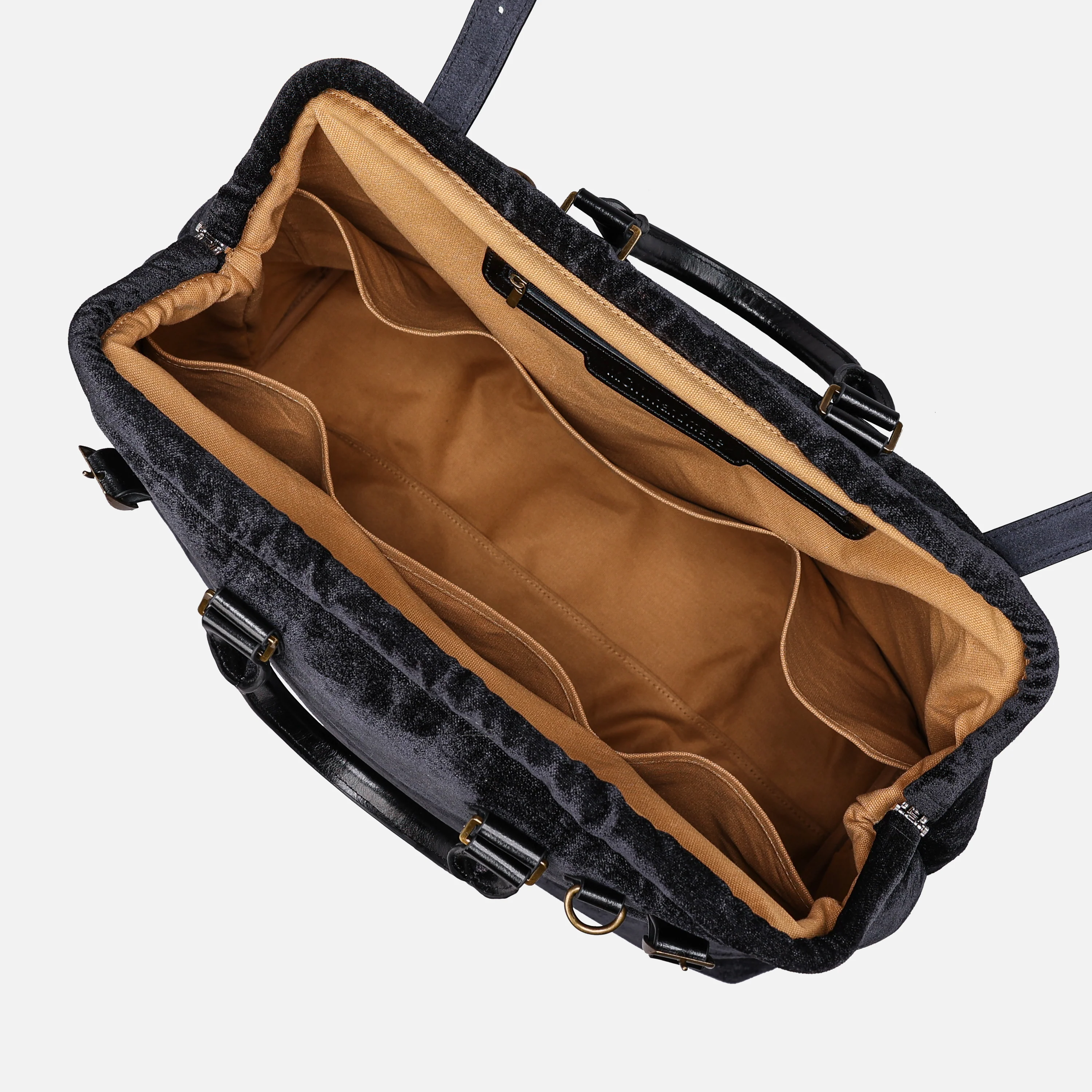Solid Black Men's Carpetbag - Image 8