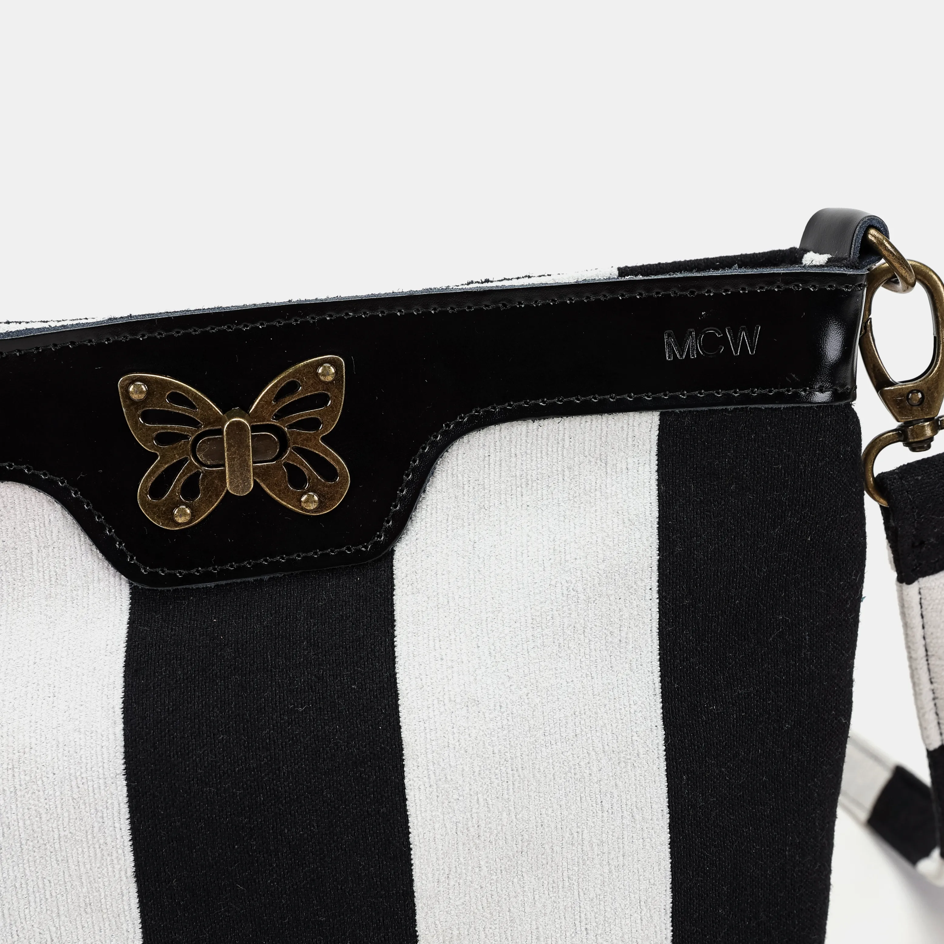 Black & White Beetlejuice Butterfly Crossbody Bag - Image 4