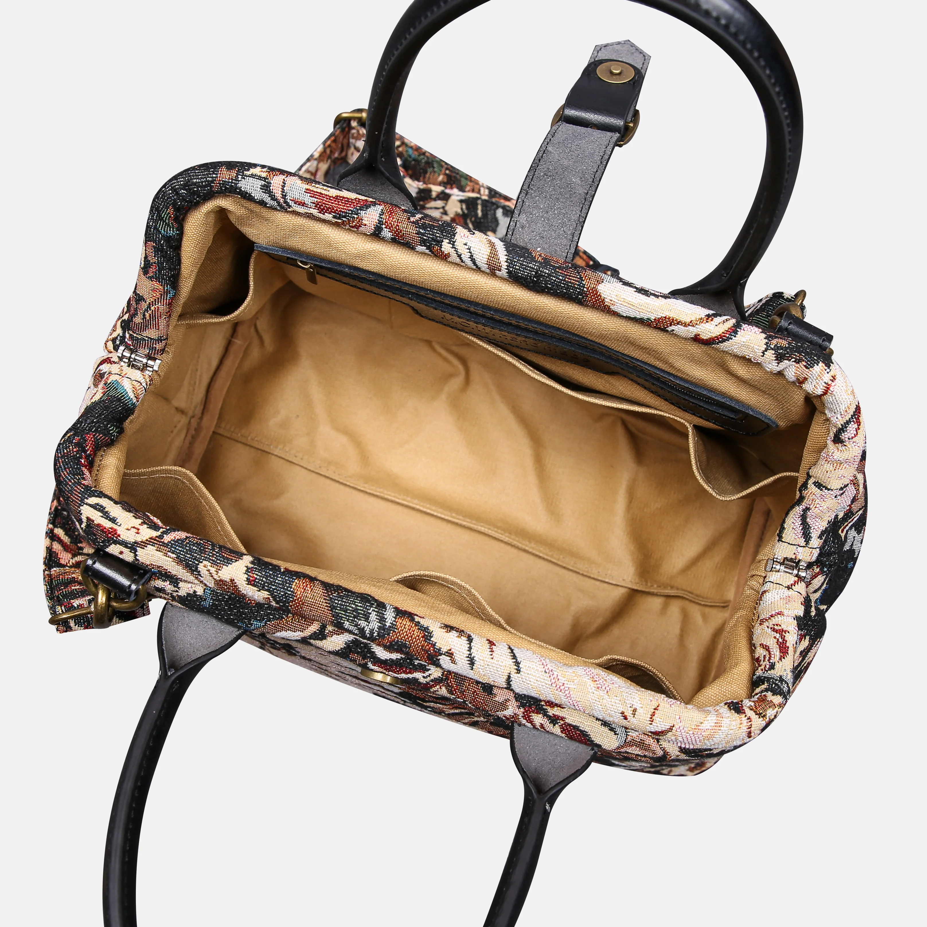 Blooming Daisy Black Carpet Handbag Purse - Image 5