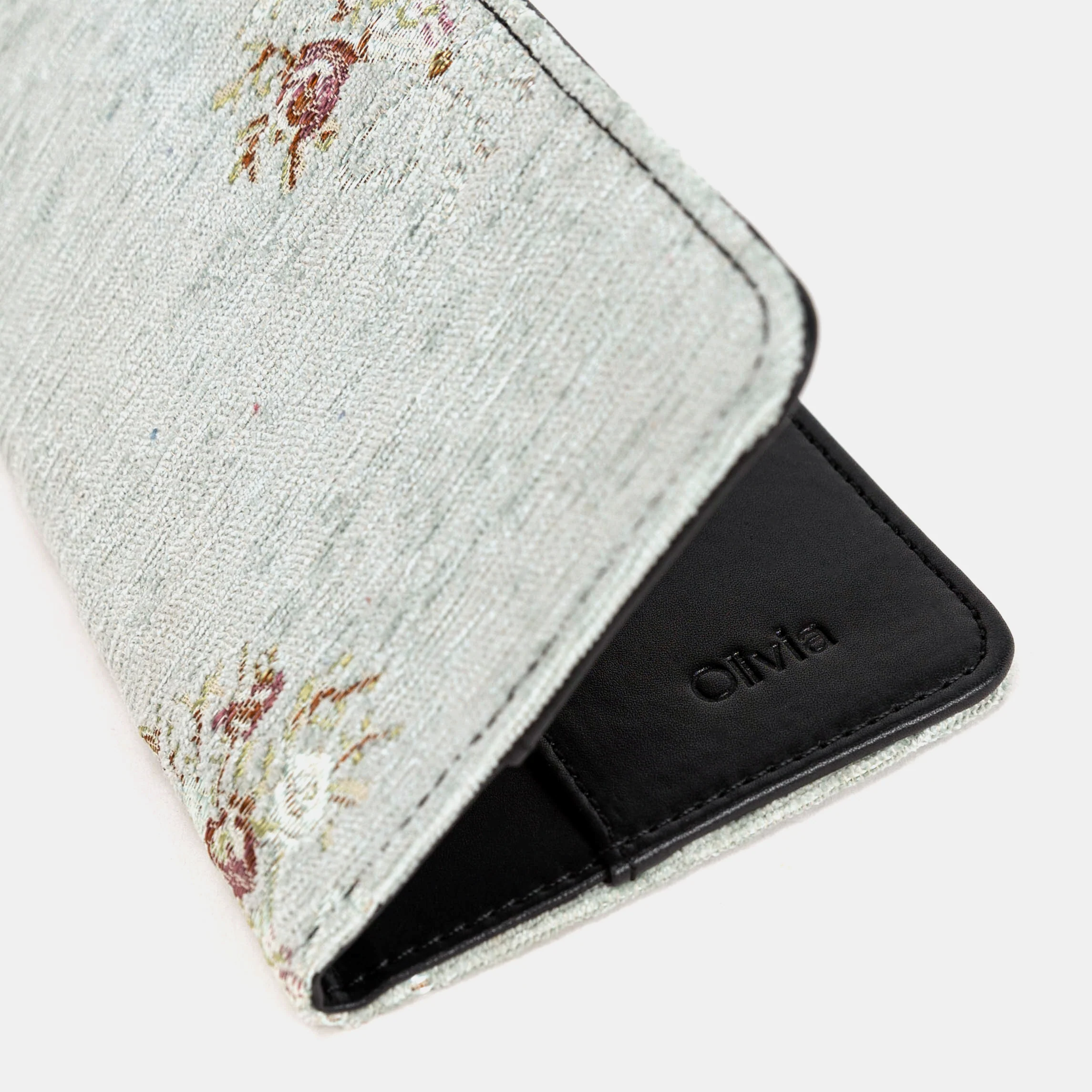 Bouquet Mint Flap Checkbook Cover - Image 4