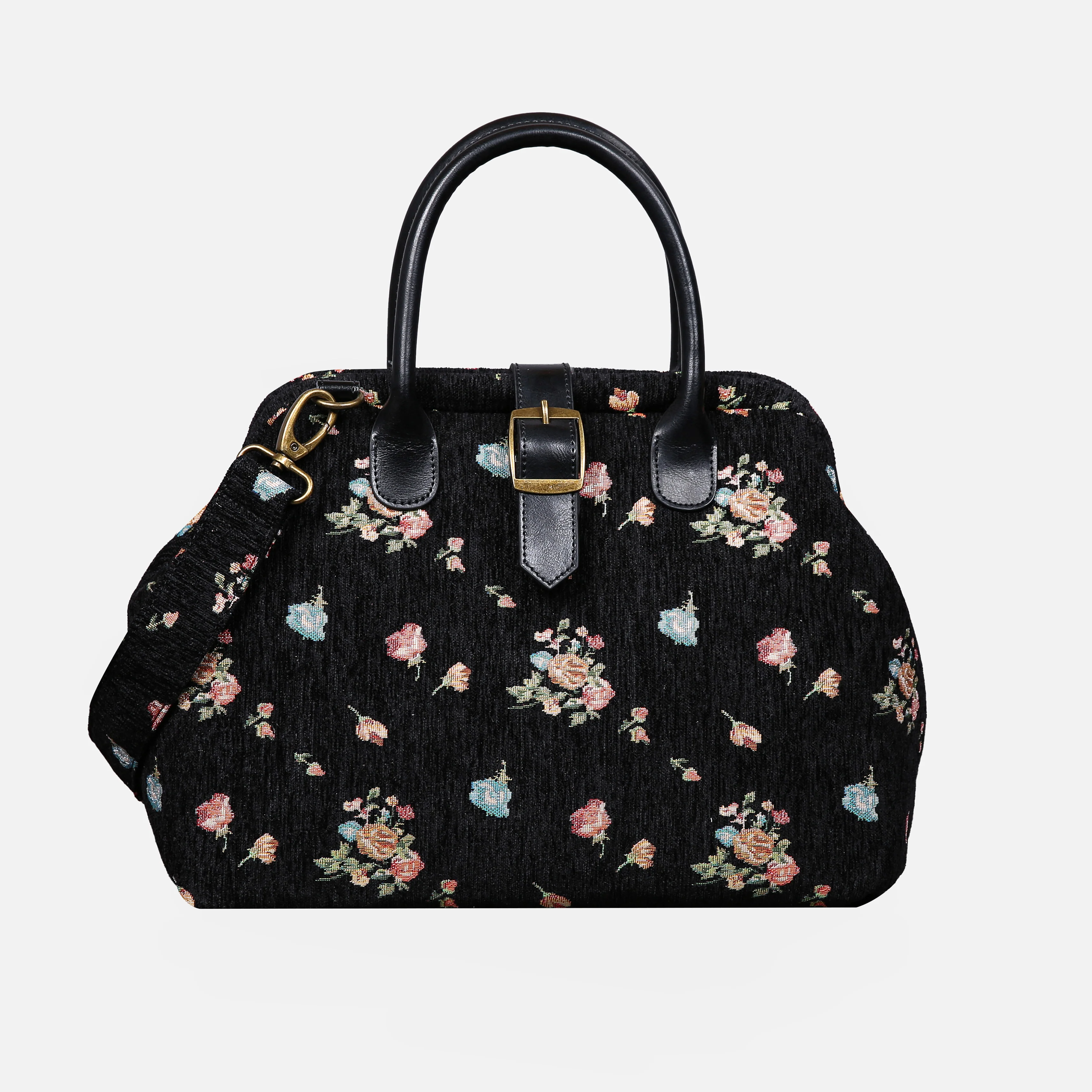 Bouquets Black Carpet Handbag Purse