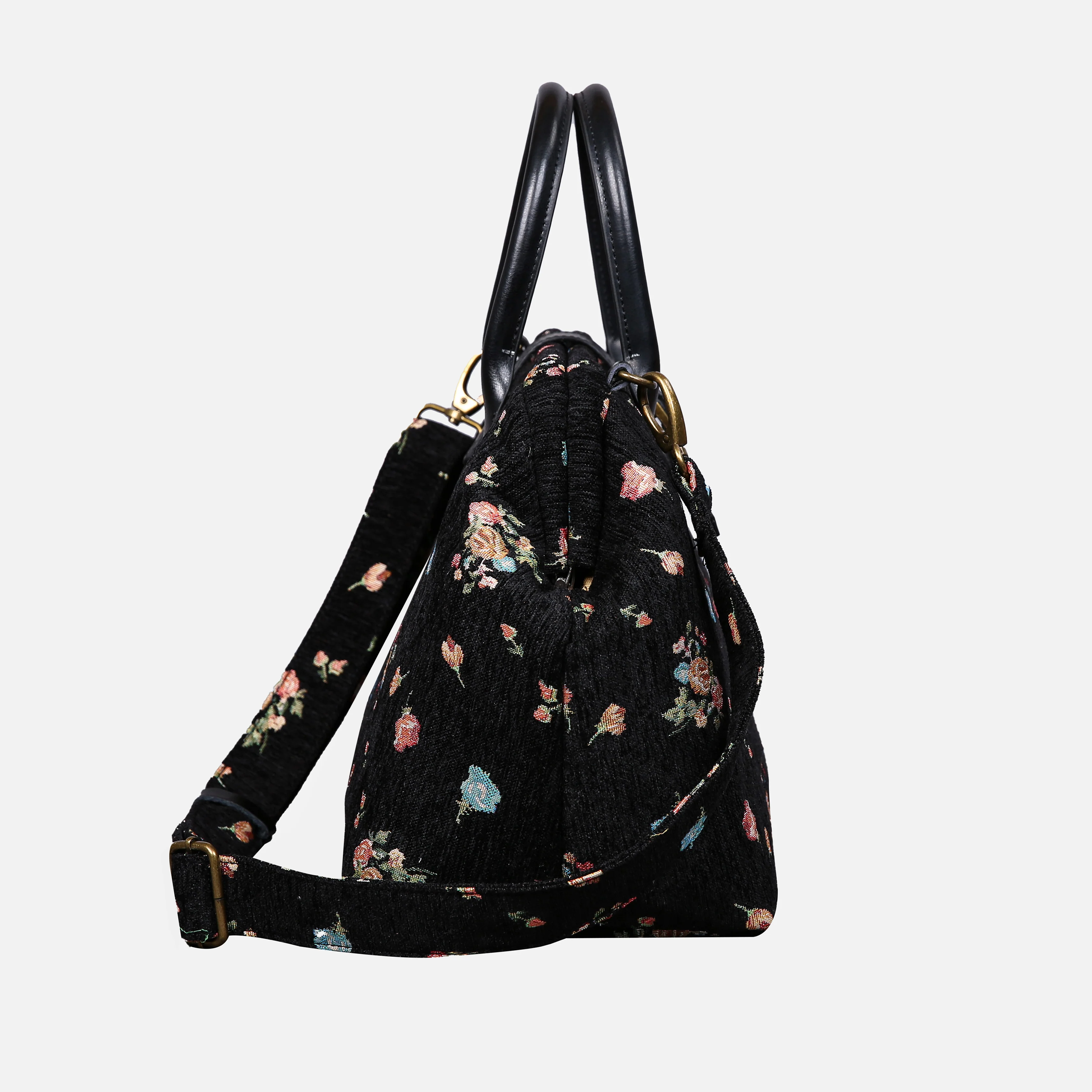 Bouquets Black Carpet Handbag Purse - Image 3