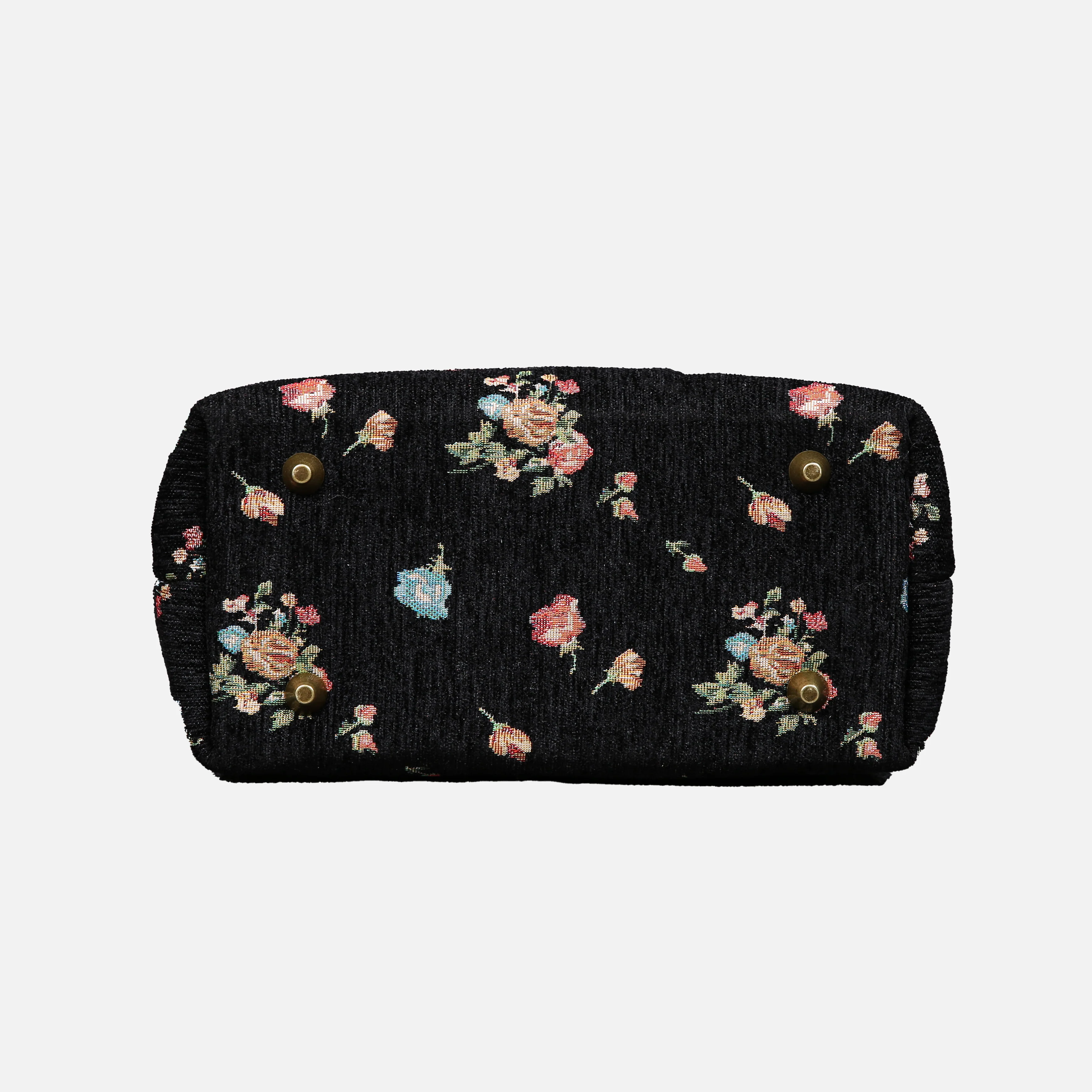 Bouquets Black Tuck Lock Carpet Satchel - Image 4
