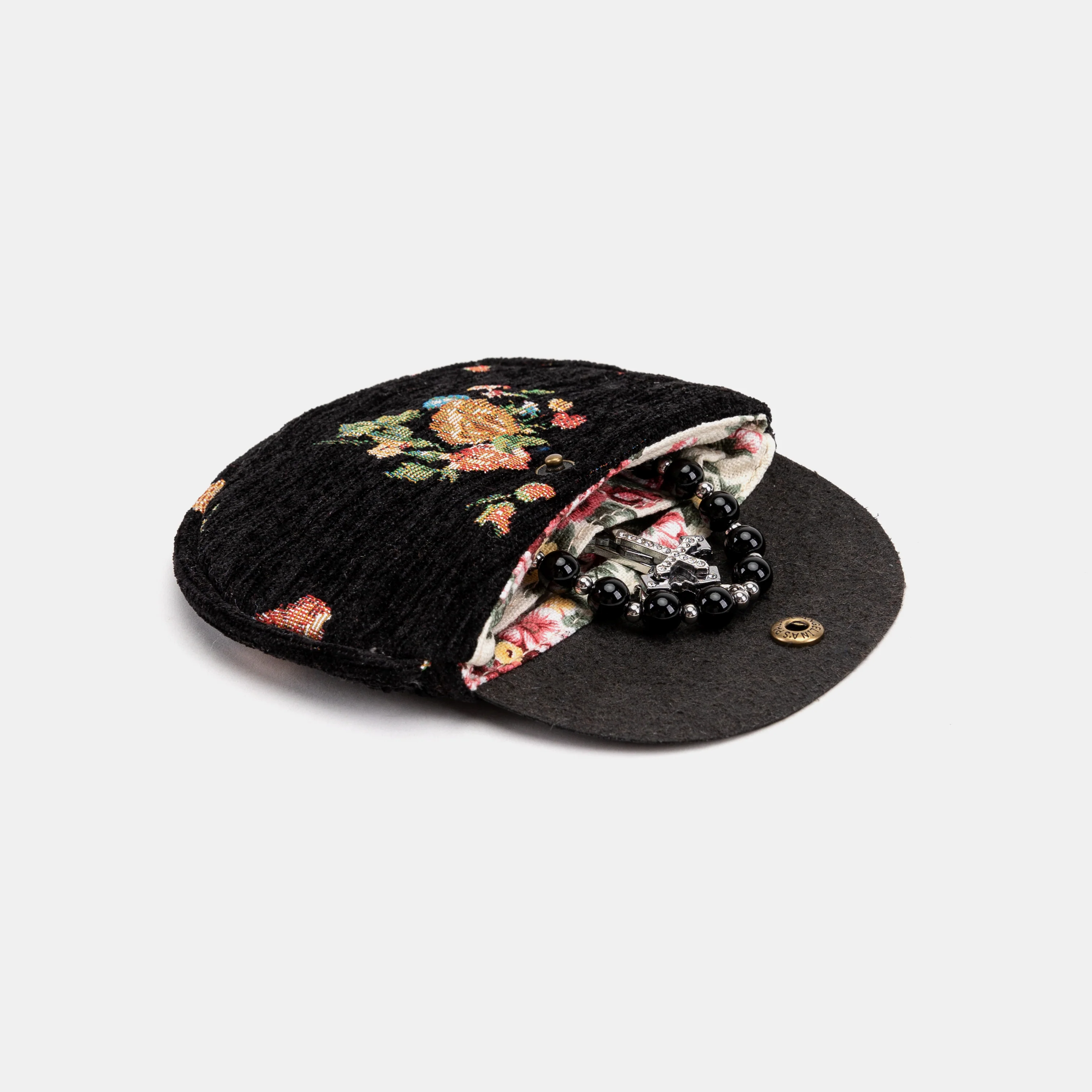 Bouquets Black Rosary Bag - Image 3