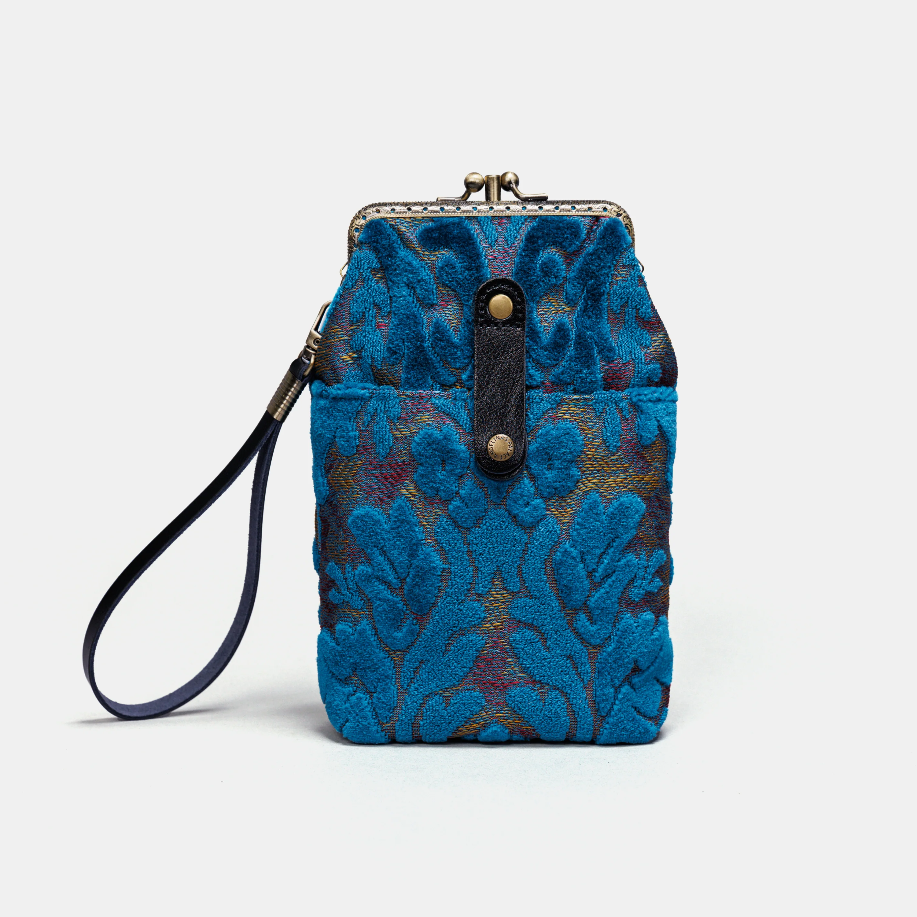 Burnout Velvet Aqua Blue Carpet Phone Case - Image 5