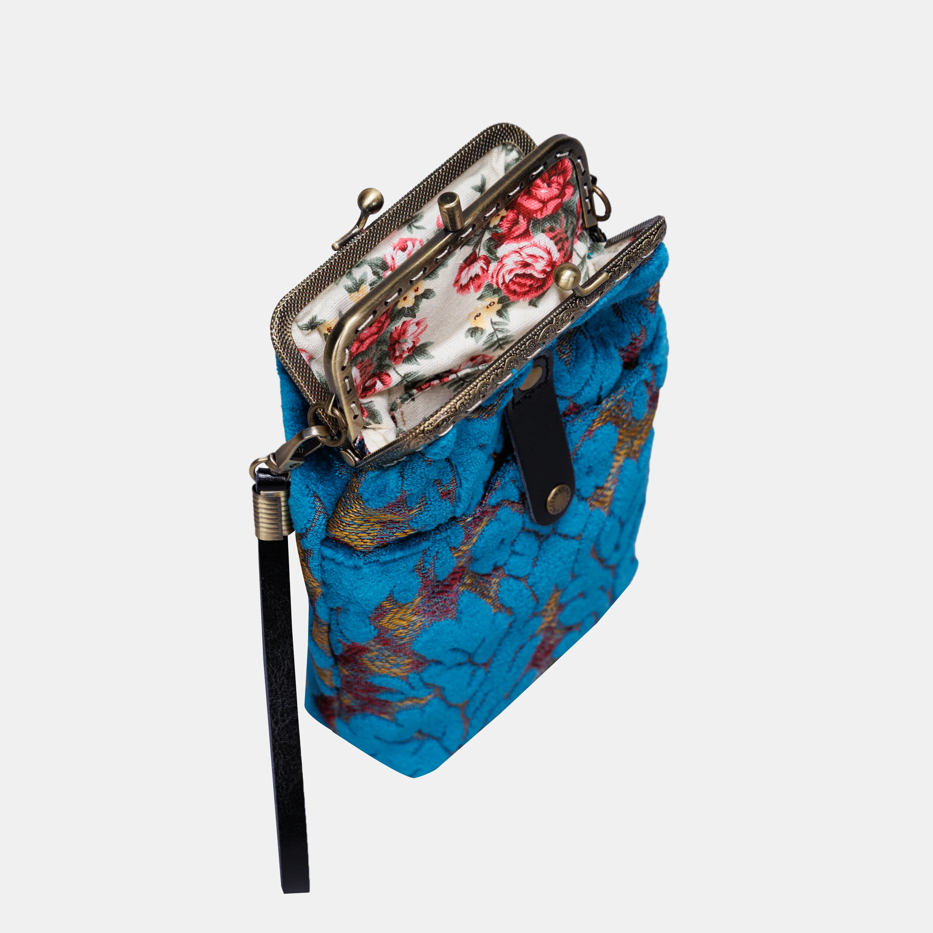 Burnout Velvet Aqua Blue Carpet Phone Case - Image 6