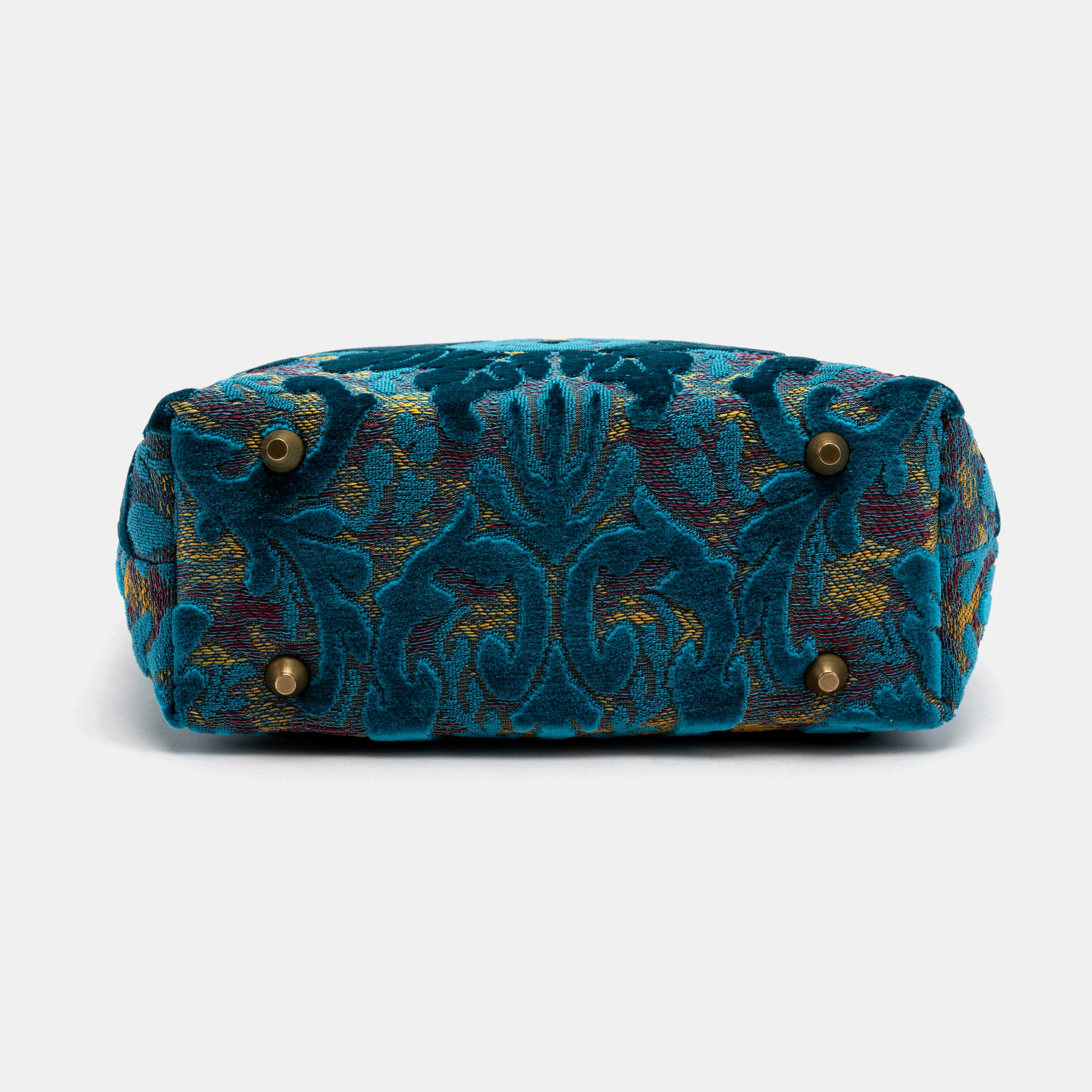 Burnout Velvet Aqua Blue Everyday Backpack - Image 7