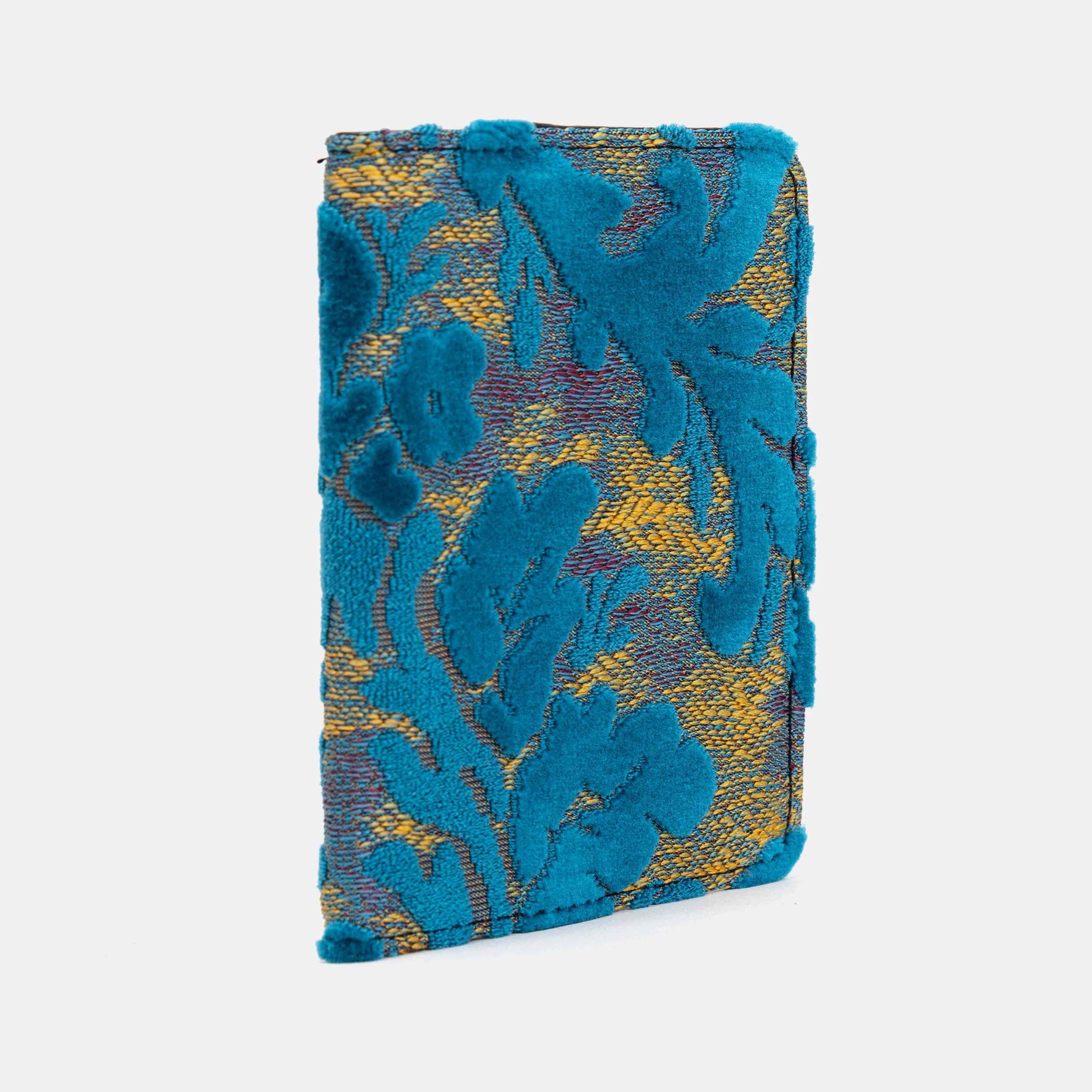 Burnout Velvet Aqua Blue Passport Cover - Image 2