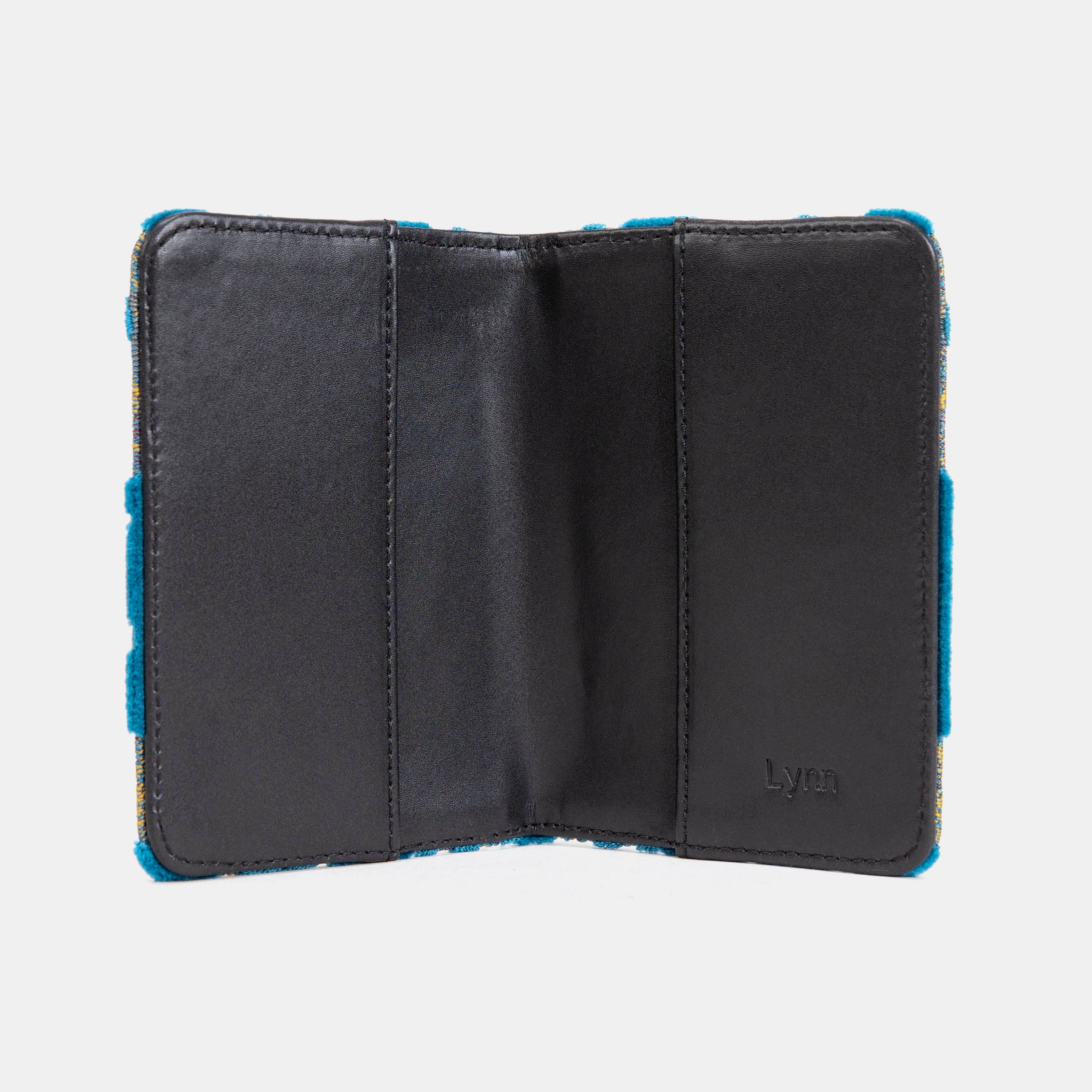 Burnout Velvet Aqua Blue Passport Cover - Image 3