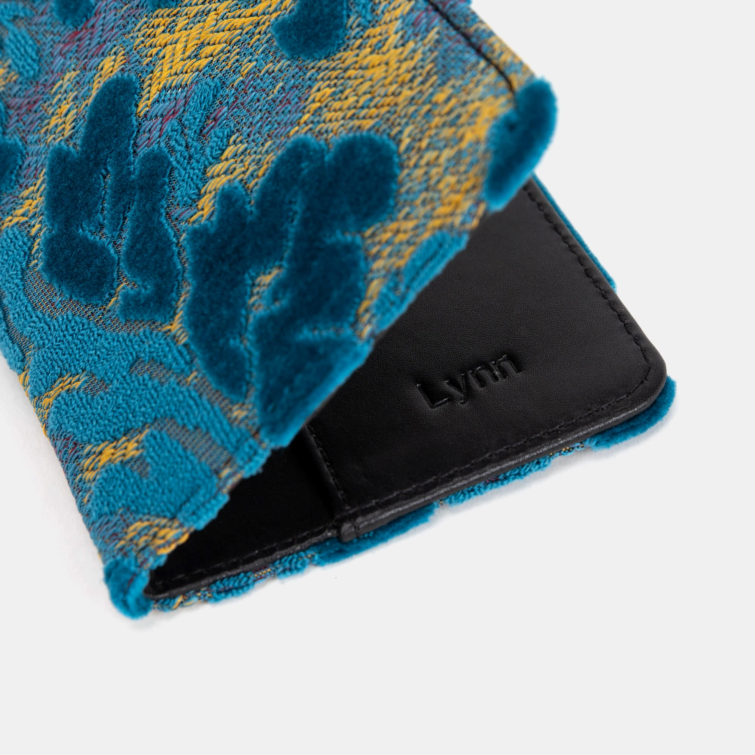 Burnout Velvet Aqua Blue Passport Cover - Image 4
