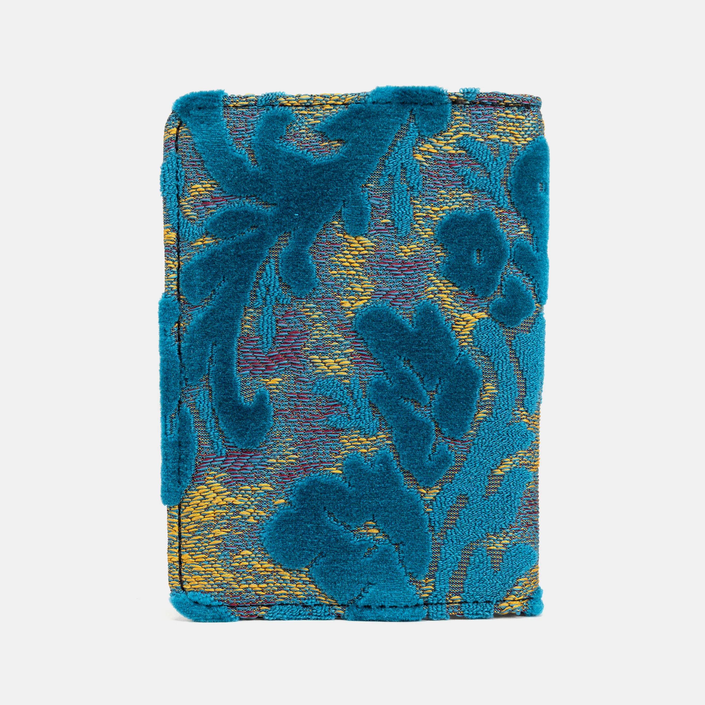 Burnout Velvet Aqua Blue Passport Cover - Image 6