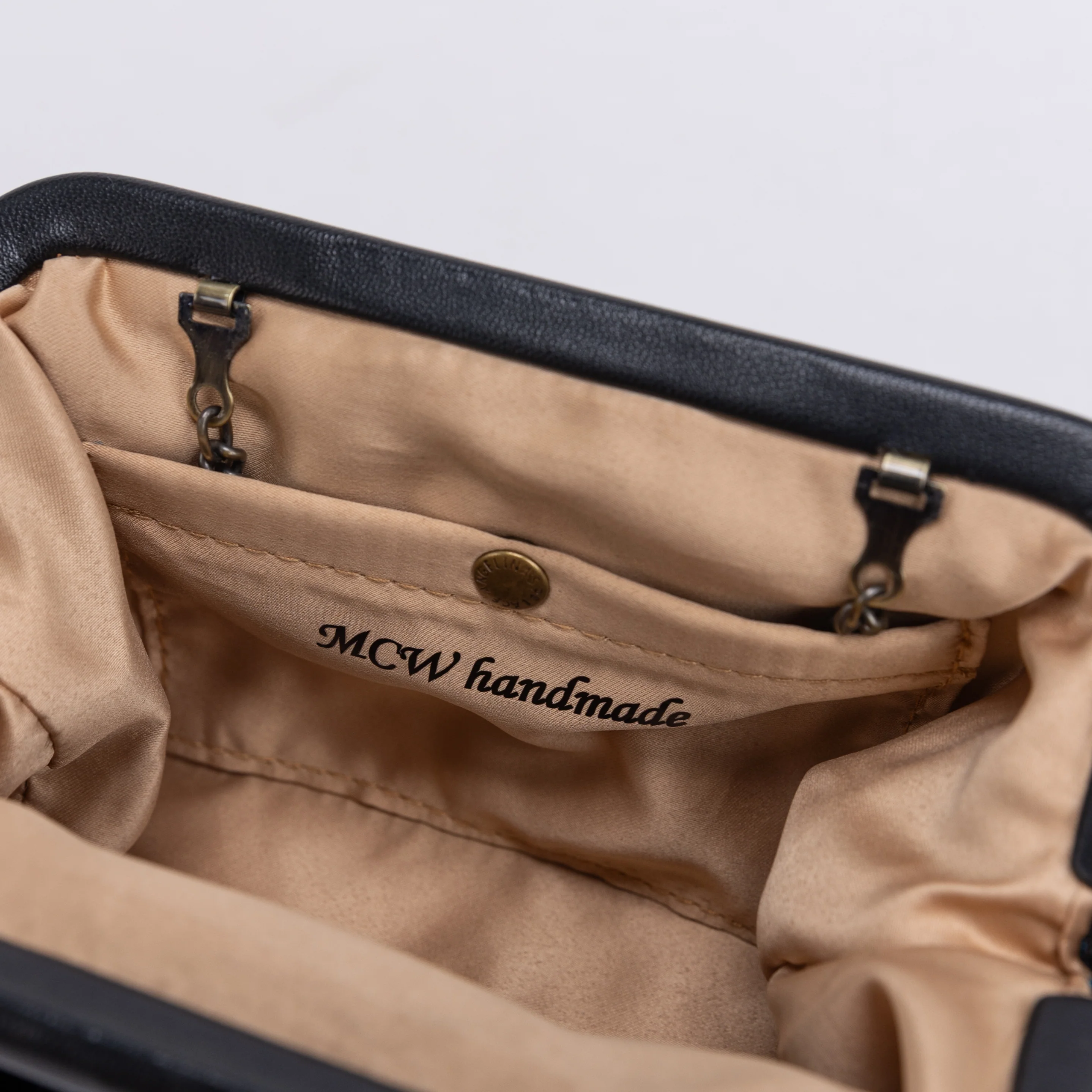 Burnout Velvet Black Alma Clutch - Image 3