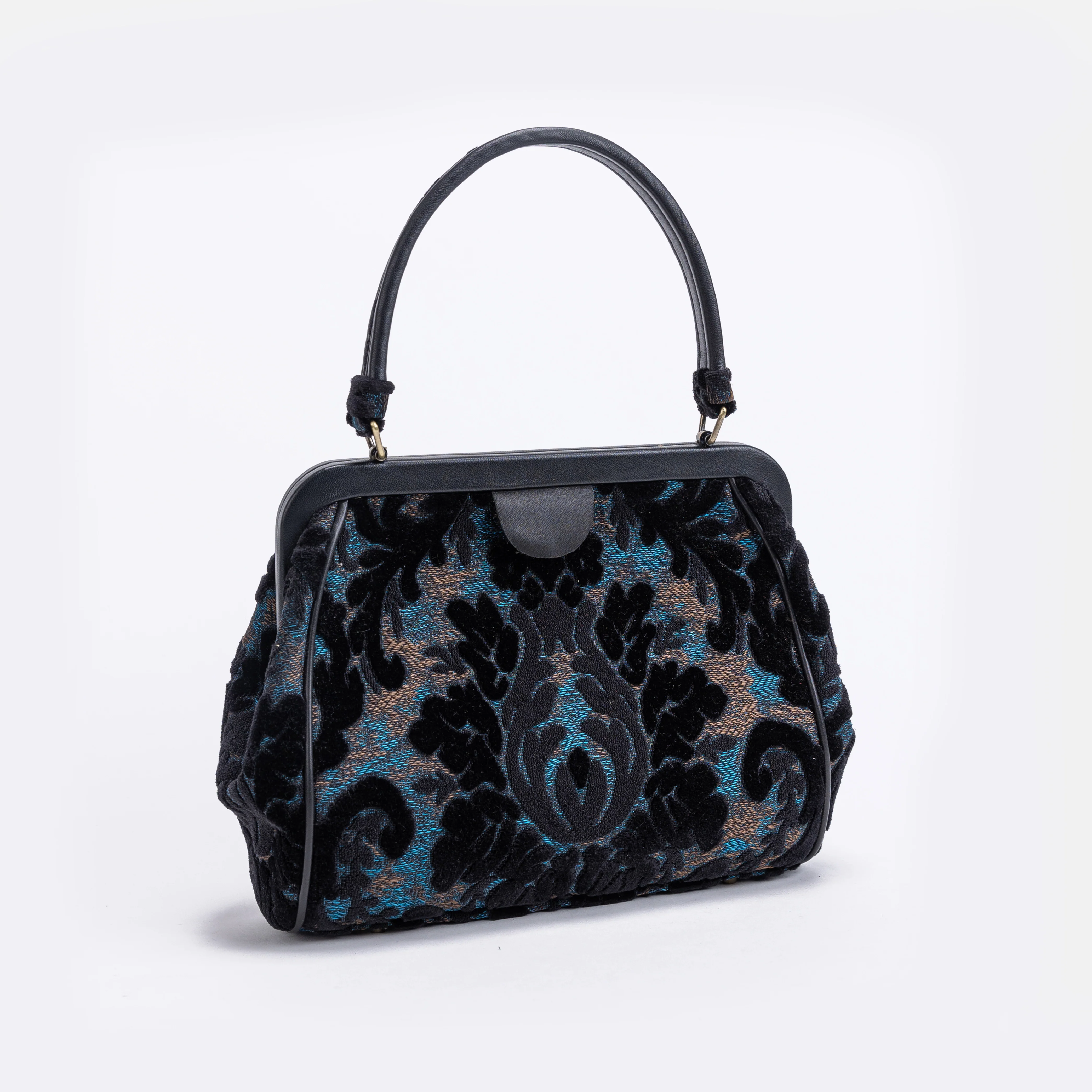 Burnout Velvet Black Alma Satchel - Image 3