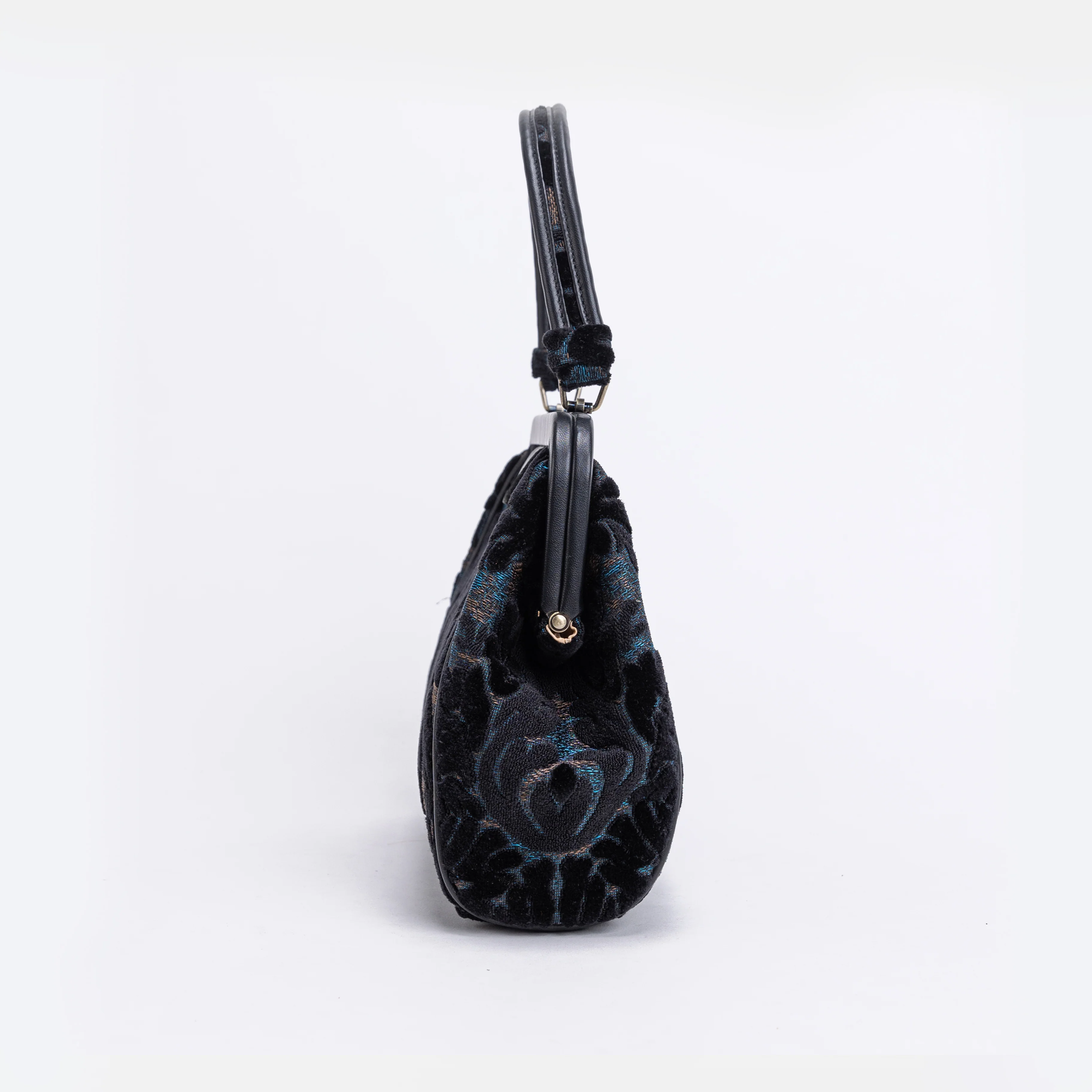 Burnout Velvet Black Alma Satchel - Image 4