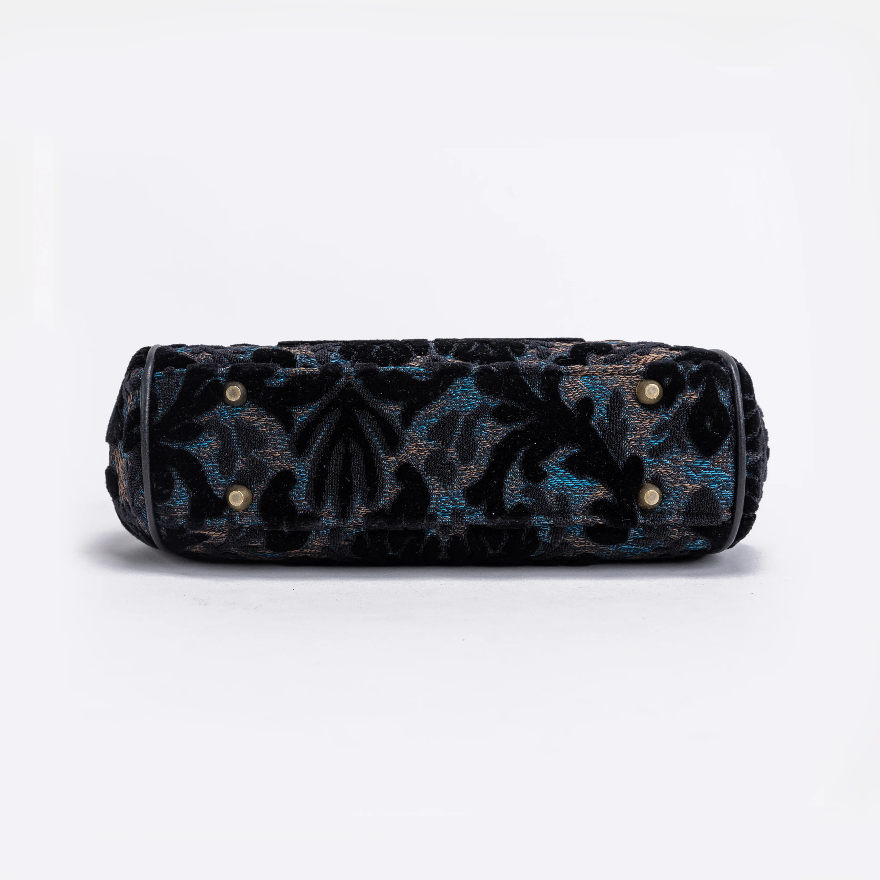 Burnout Velvet Black Alma Satchel - Image 5
