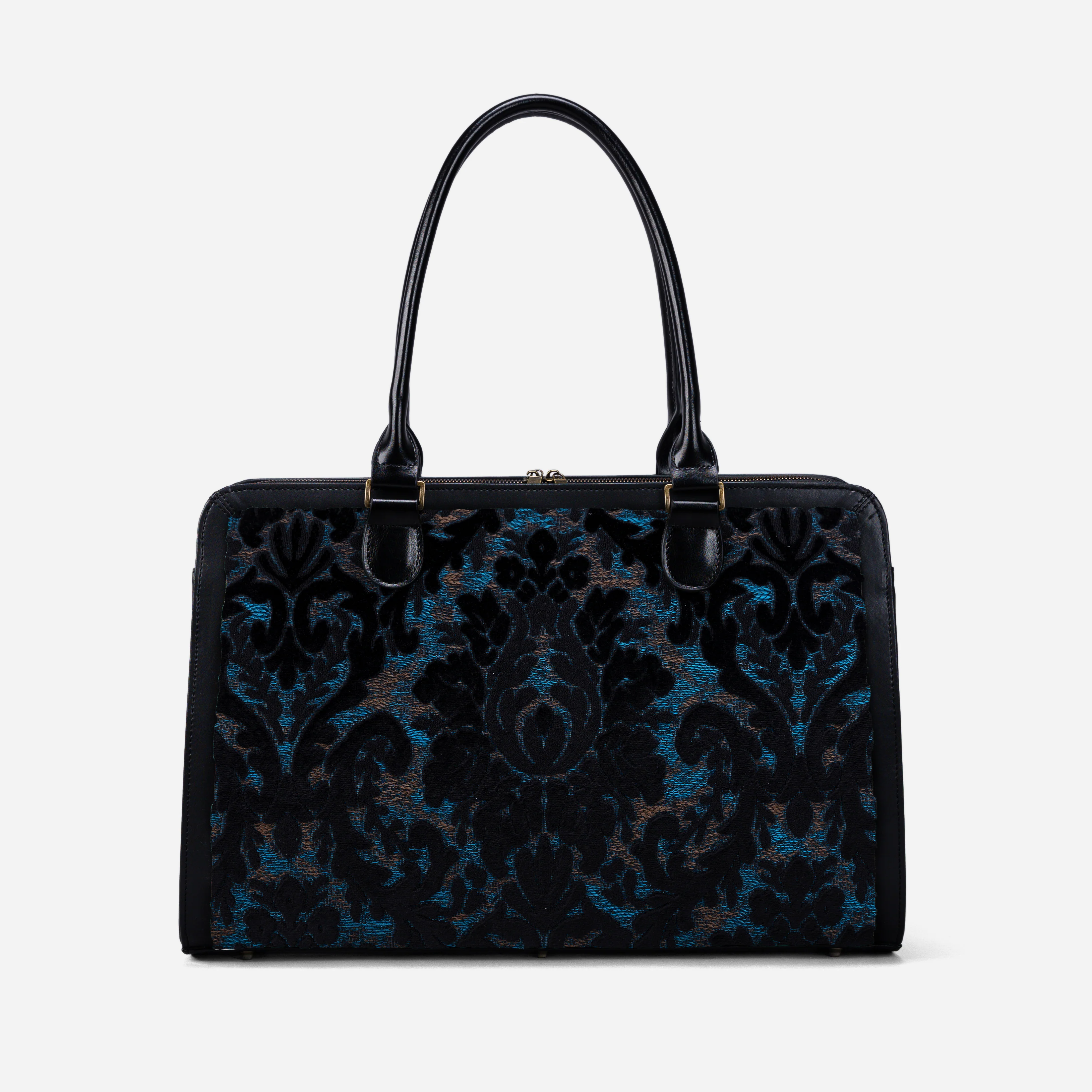 Burnout Velvet Black Business Tote - Image 3