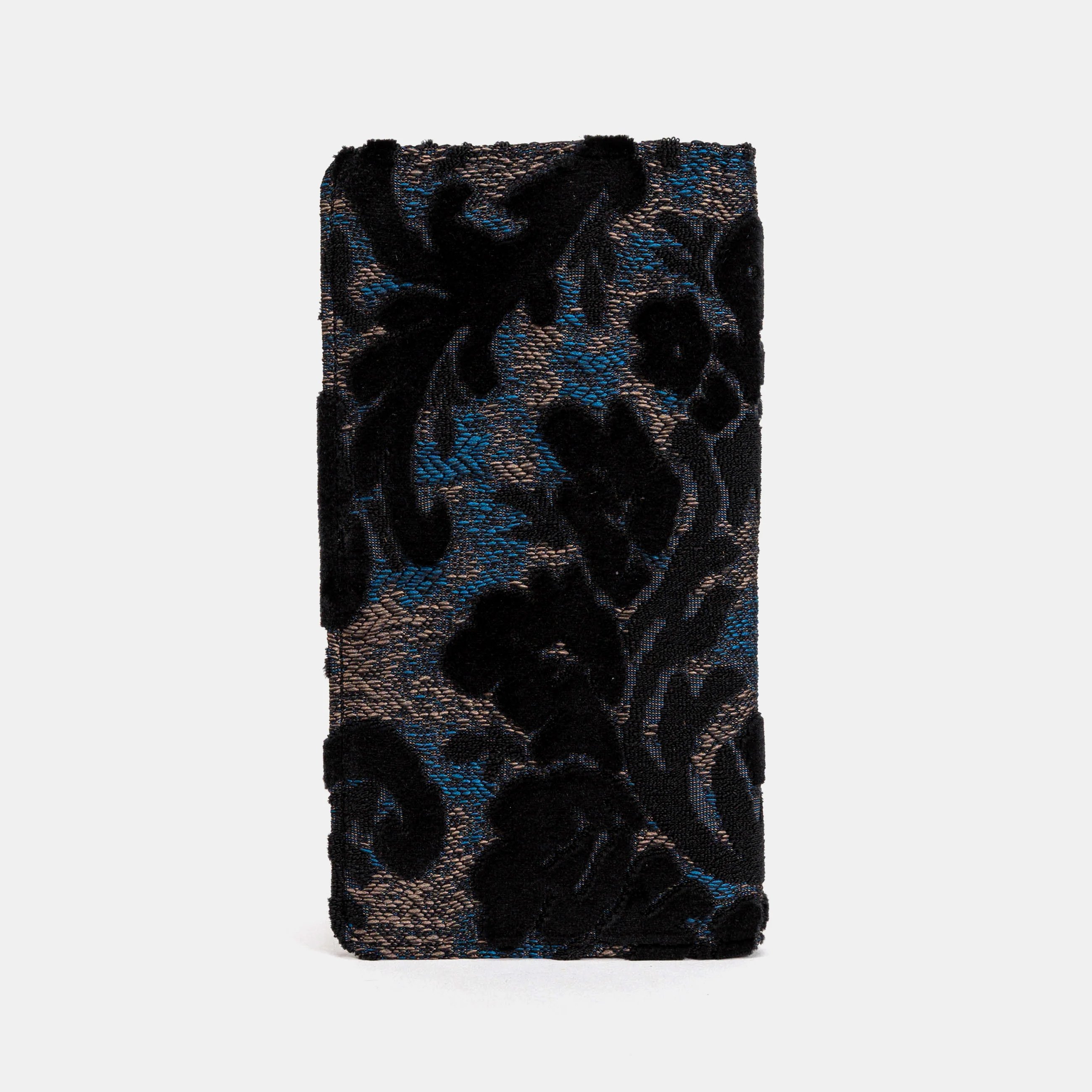 Burnout Velvet Black Checkbook Cover - Image 6