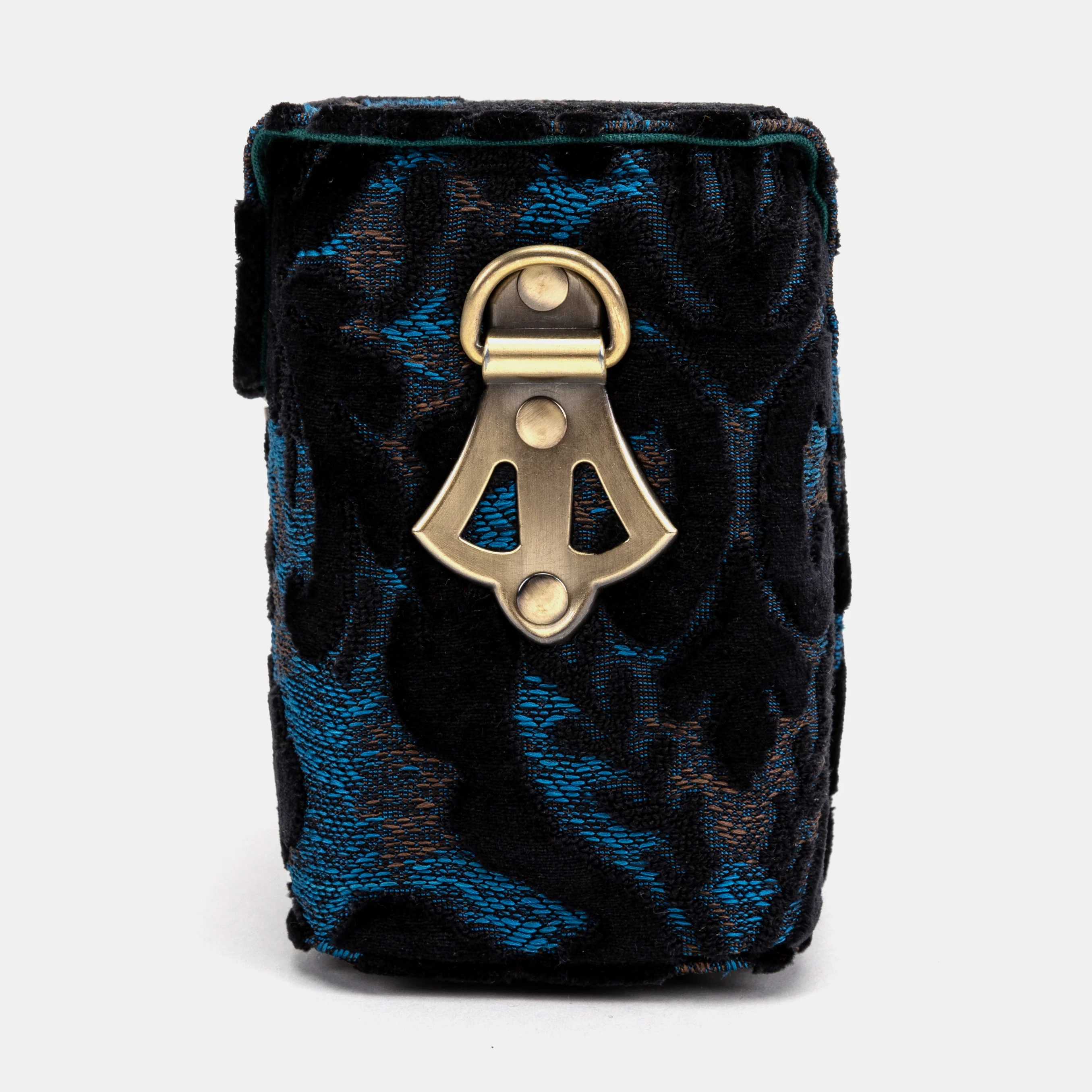 Burnout Velvet Black Emma Small Train Case Crossbody - Image 6