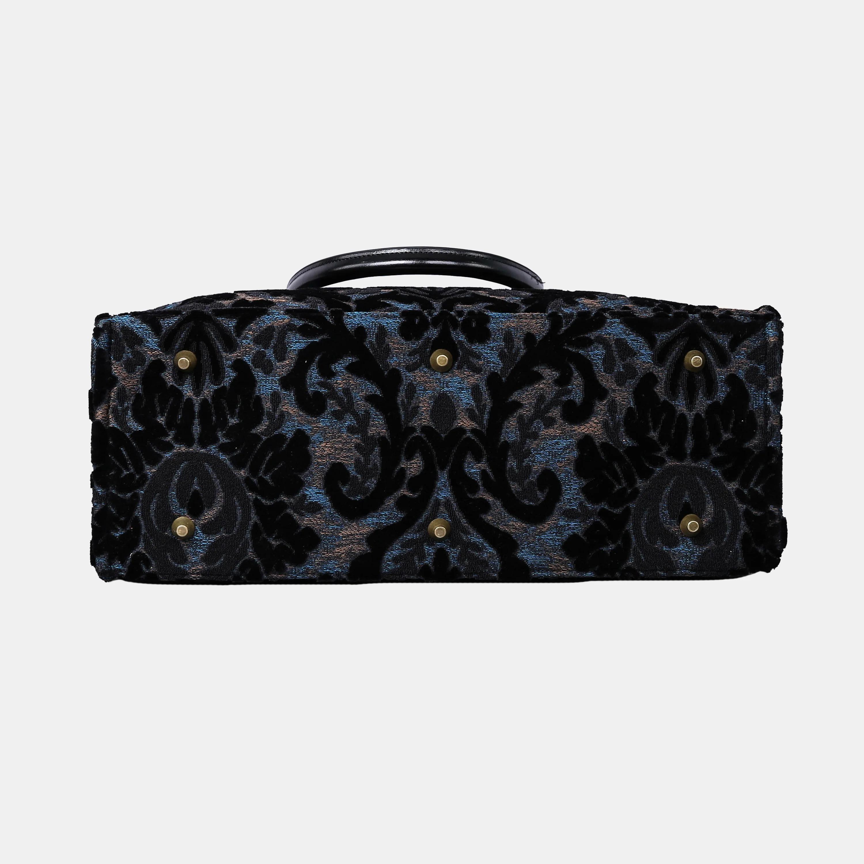 Burnout Velvet Black Laptop Work Tote - Image 5