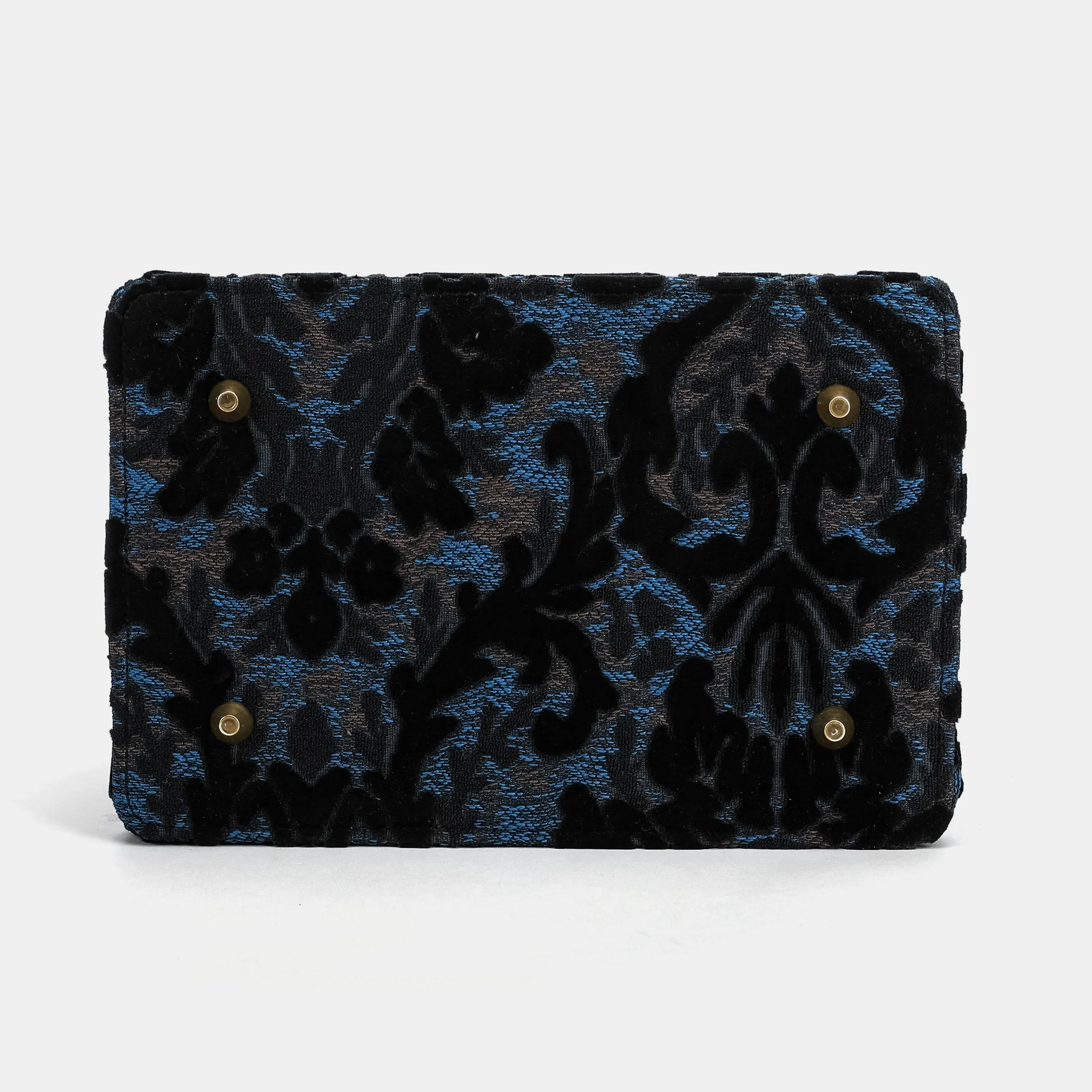 Burnout Velvet Black Vivienne Carpet Purse Gladstone Bag - Image 10