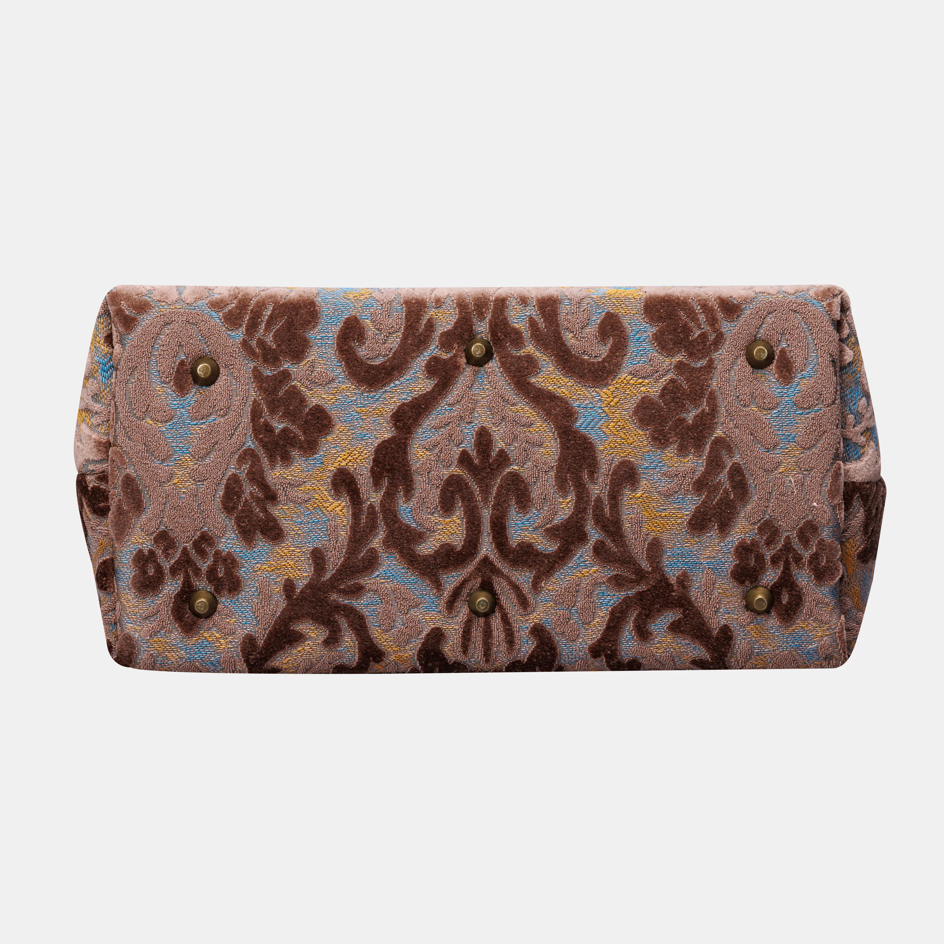 Burnout Velvet Camel Knitting Project Bag - Image 6