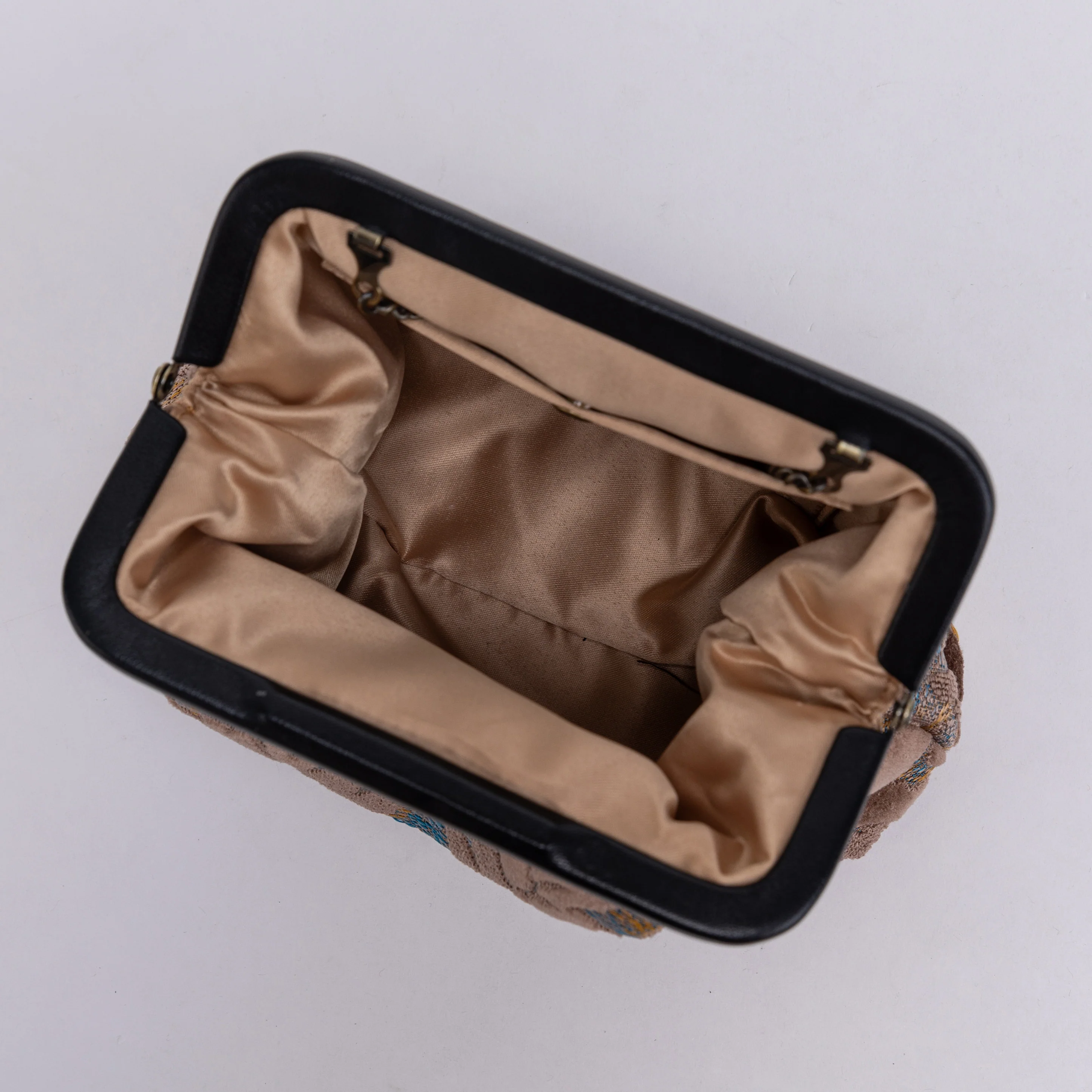 Burnout Velvet Camel Alma Clutch - Image 2